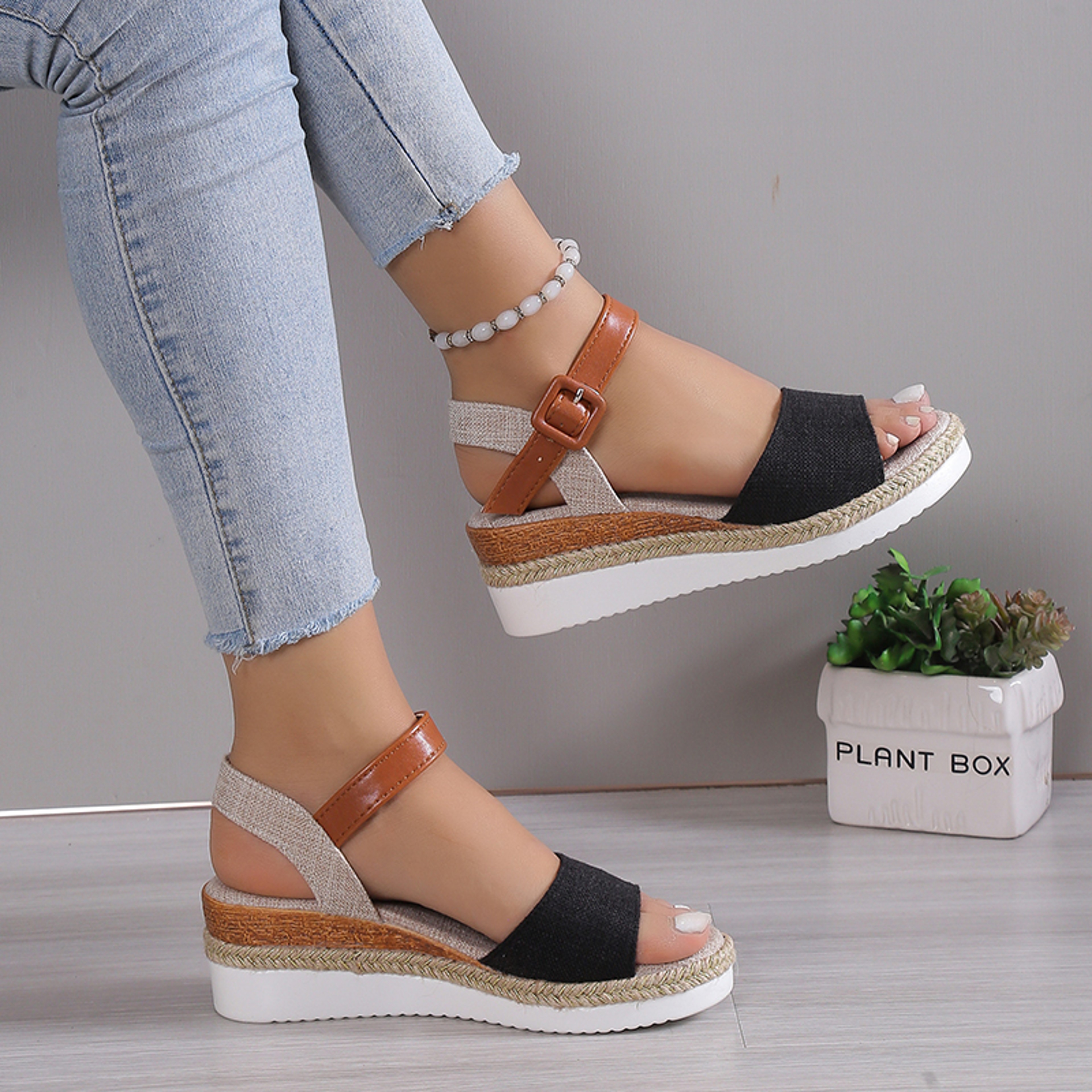 Elegant Comfort Wedge Sandals for Women Soft Summer Party Shoes – view 5