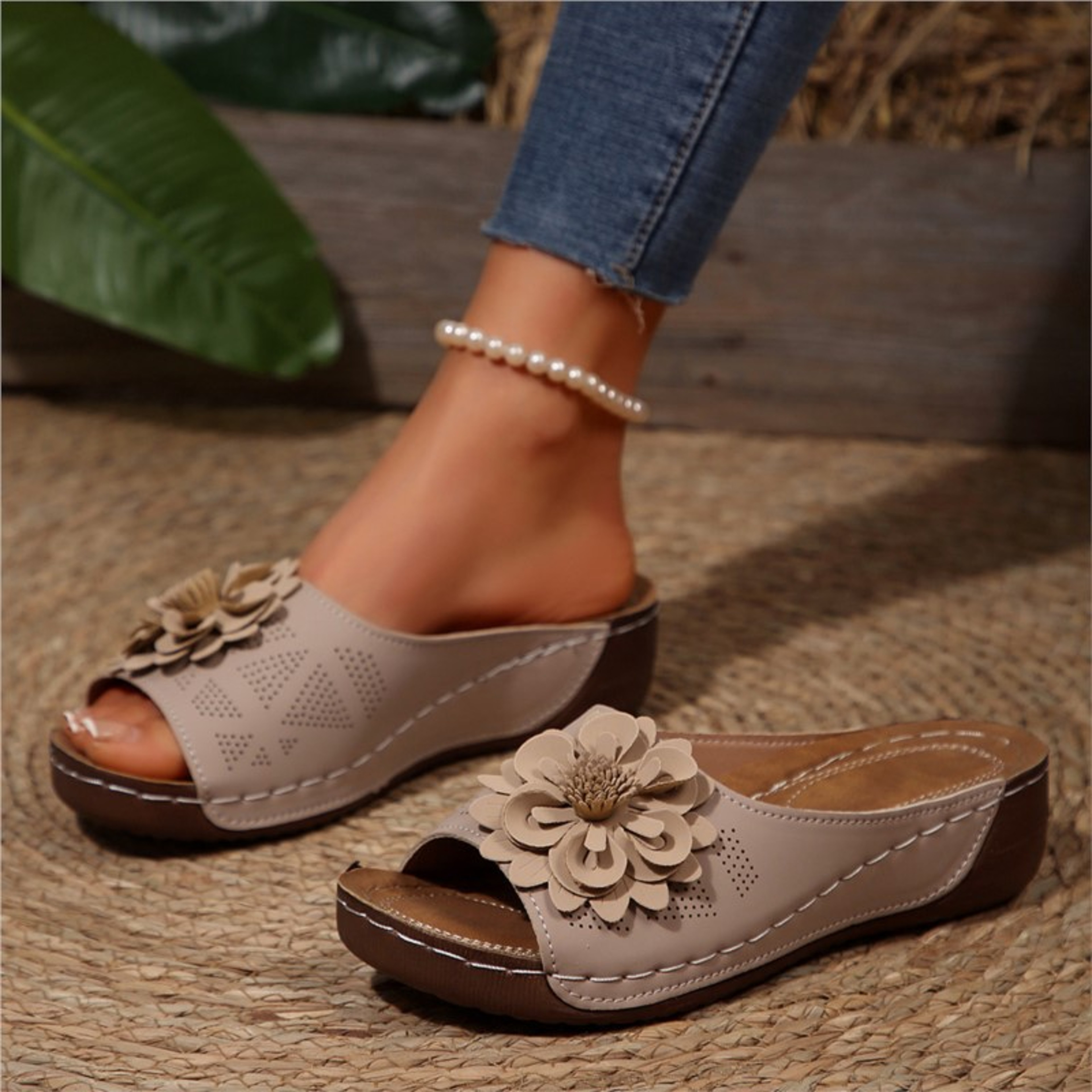 Womens Comfortable Wedge Sandals Casual Summer Walking Slides – view 10