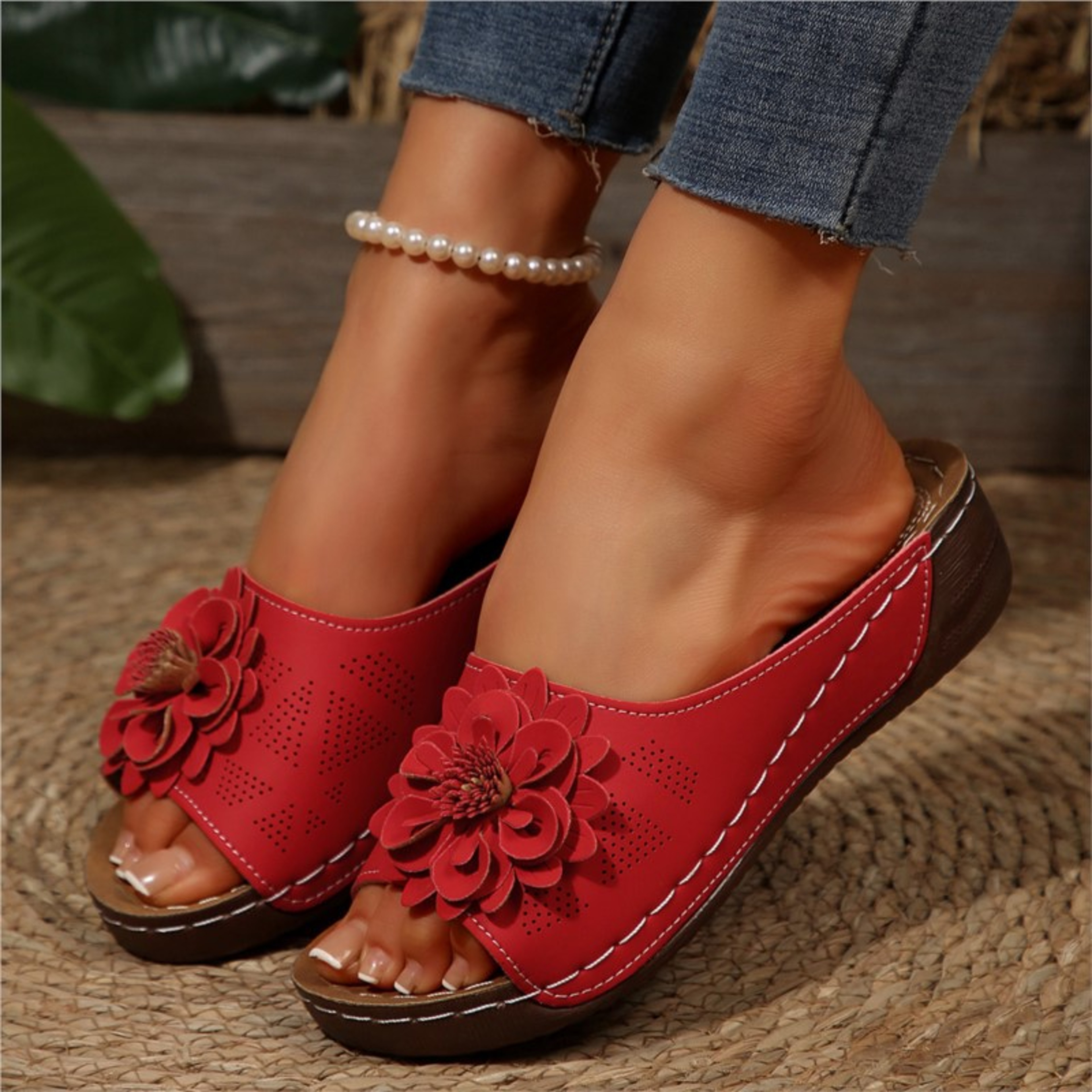 Womens Comfortable Wedge Sandals Casual Summer Walking Slides – view 15