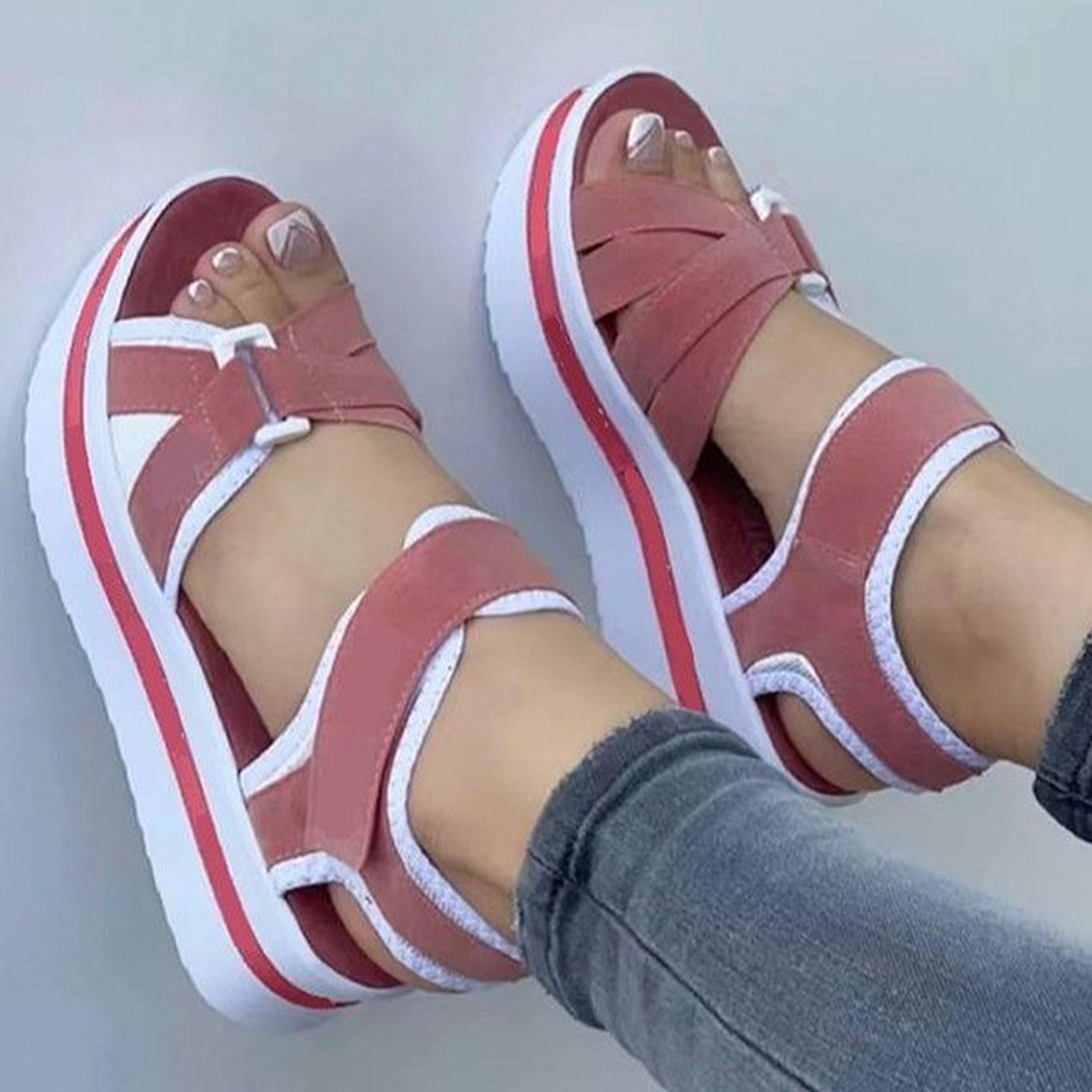 Lightweight Women Wedge Sandals Comfortable Summer Outdoor Shoes 6