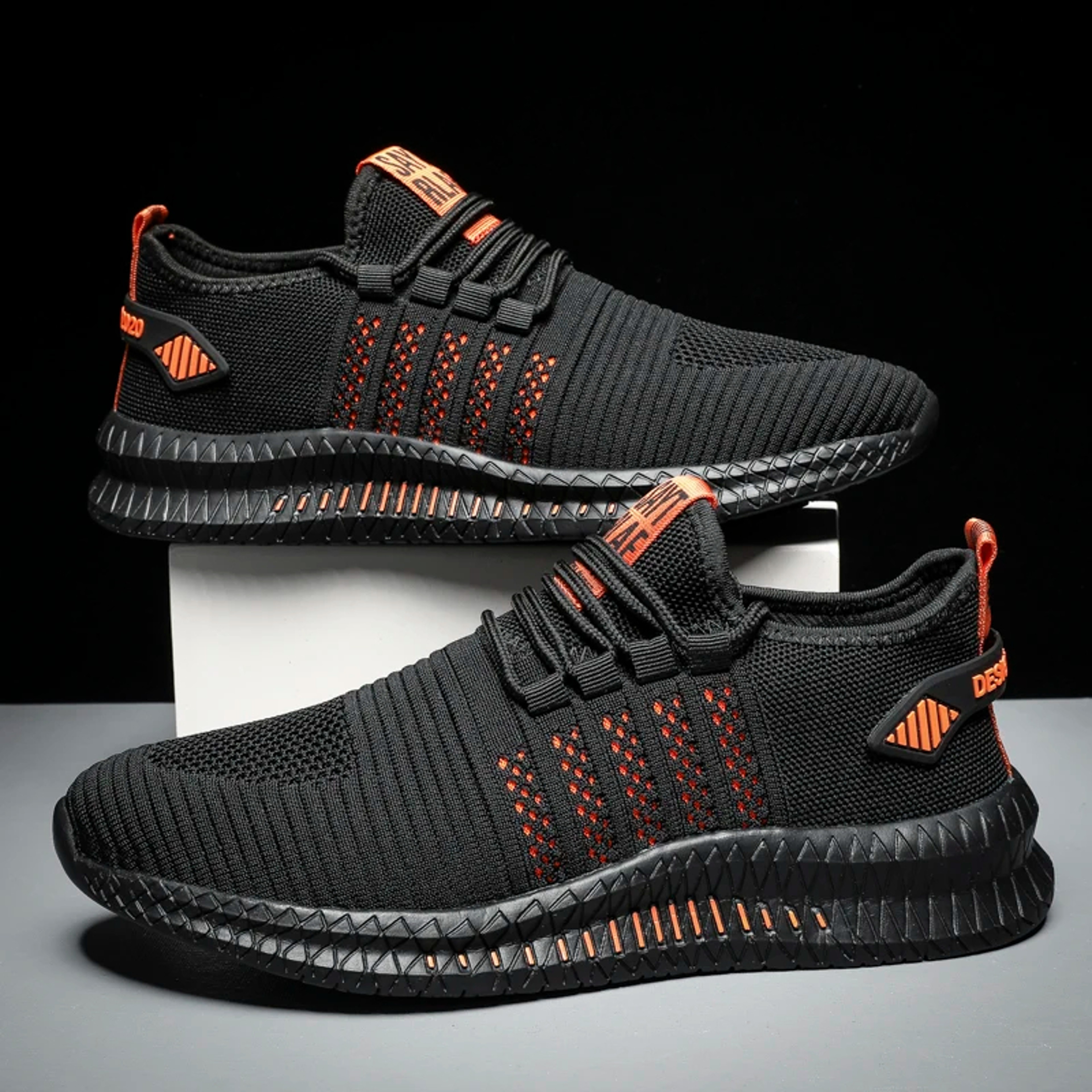 Mens Breathable Mesh Sneakers Lightweight Walking and Casual Running Shoes – view 1