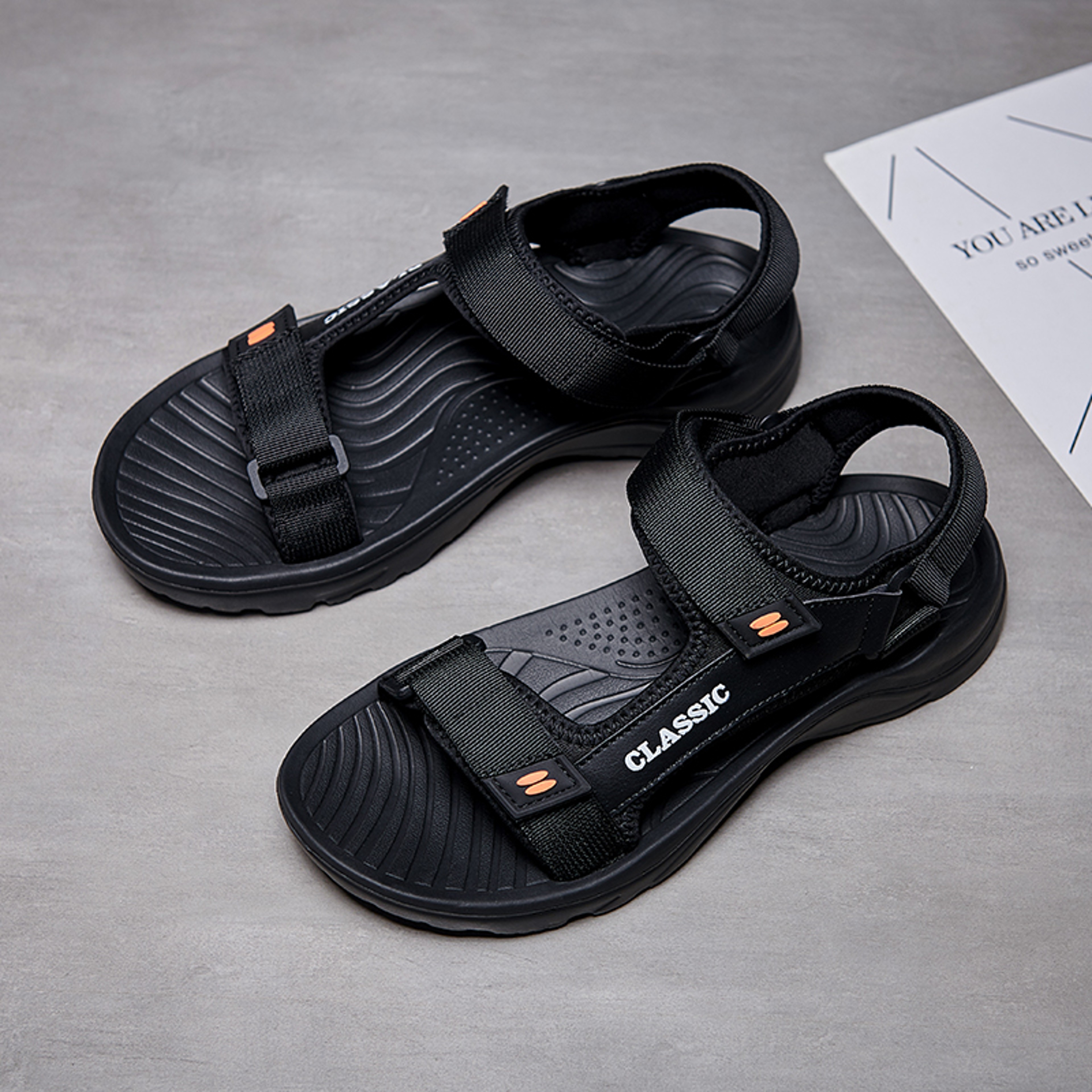 Mens Arch Support Outdoor Sandals With Yoga Mat Insole And Anti Slip Sole 4