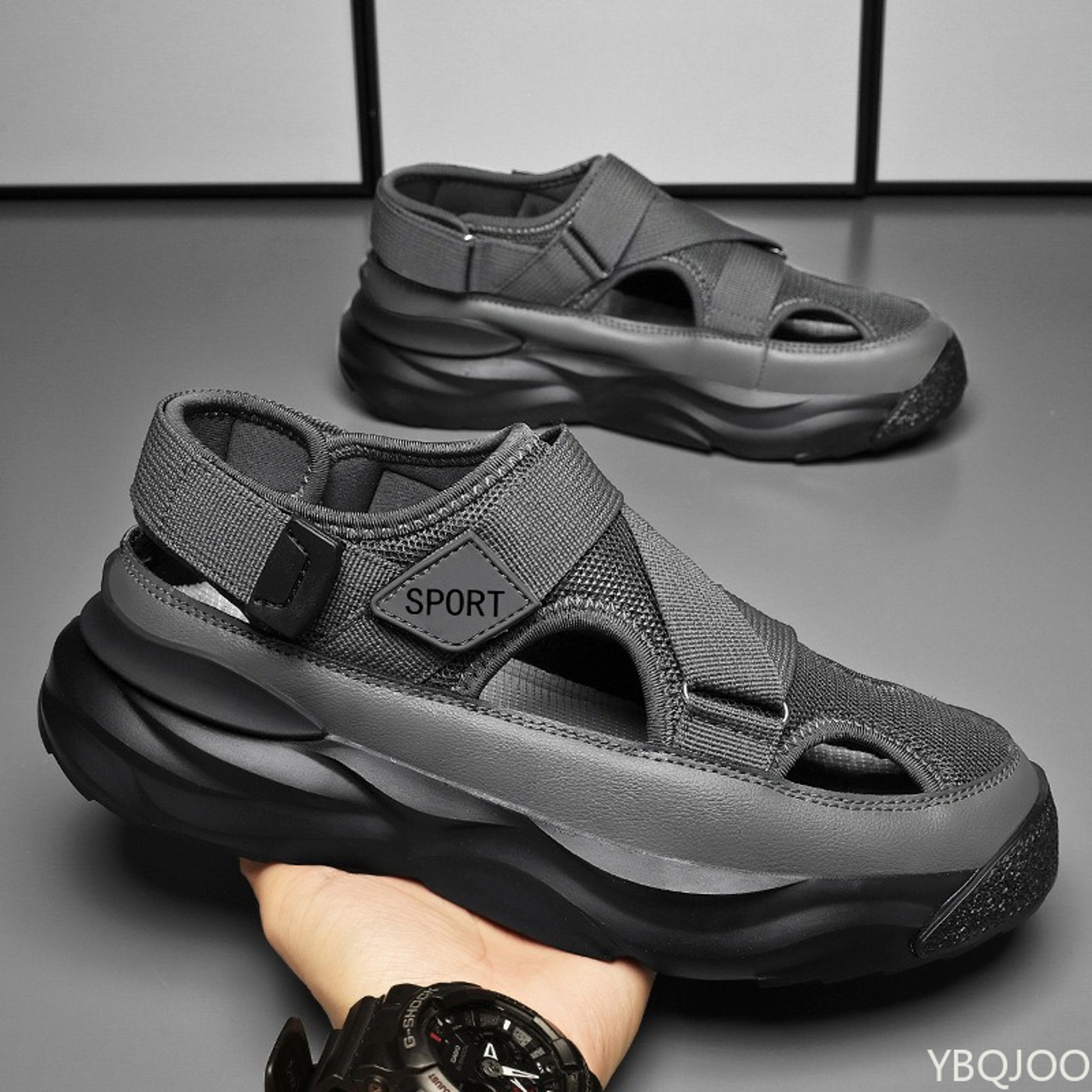 Mens Outdoor Hiking Sandals Lightweight Non Slip Thick Sole Walking Shoes – view 9