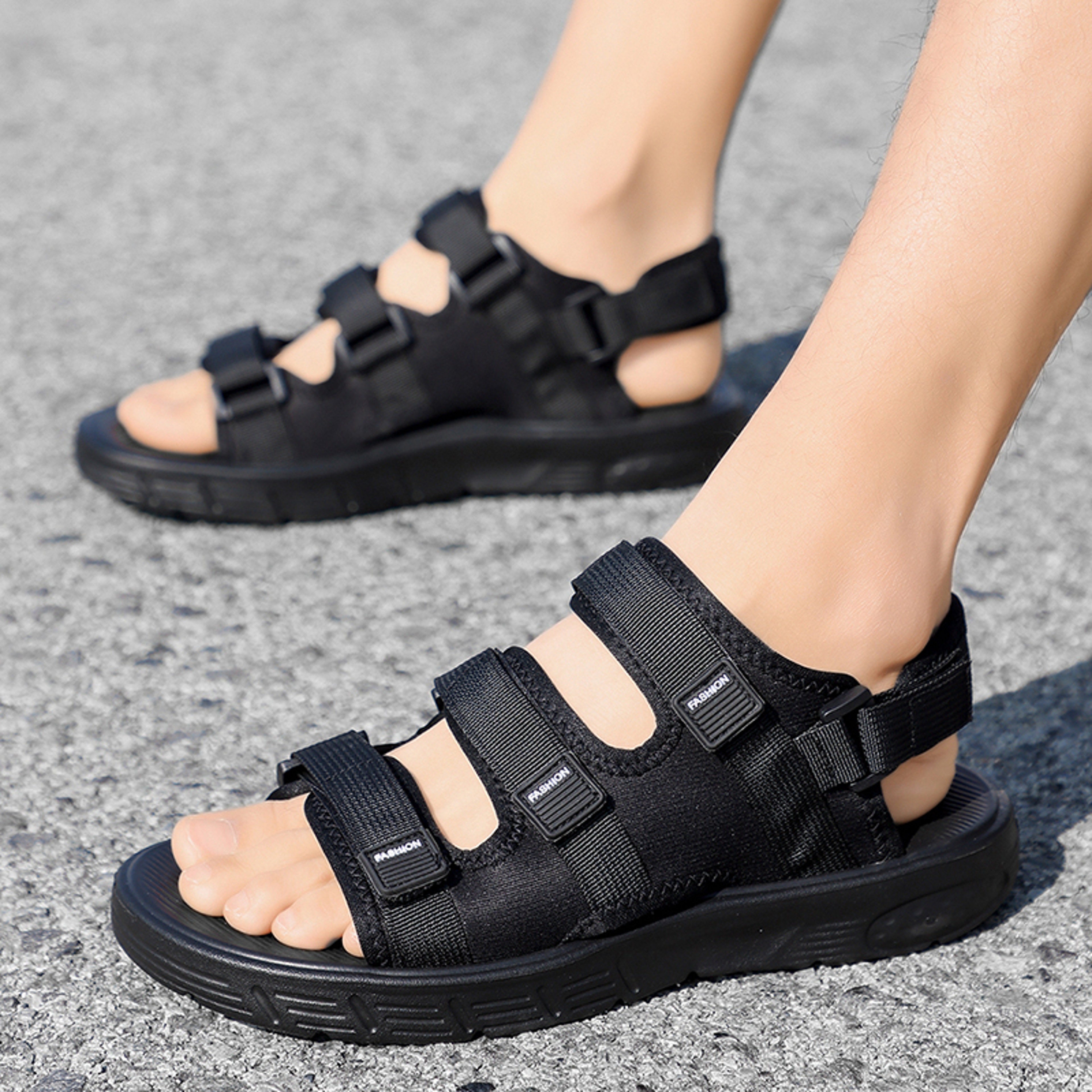 Mens Non Slip Summer Sandals Soft Sole Beach and Driving Shoes – view 3