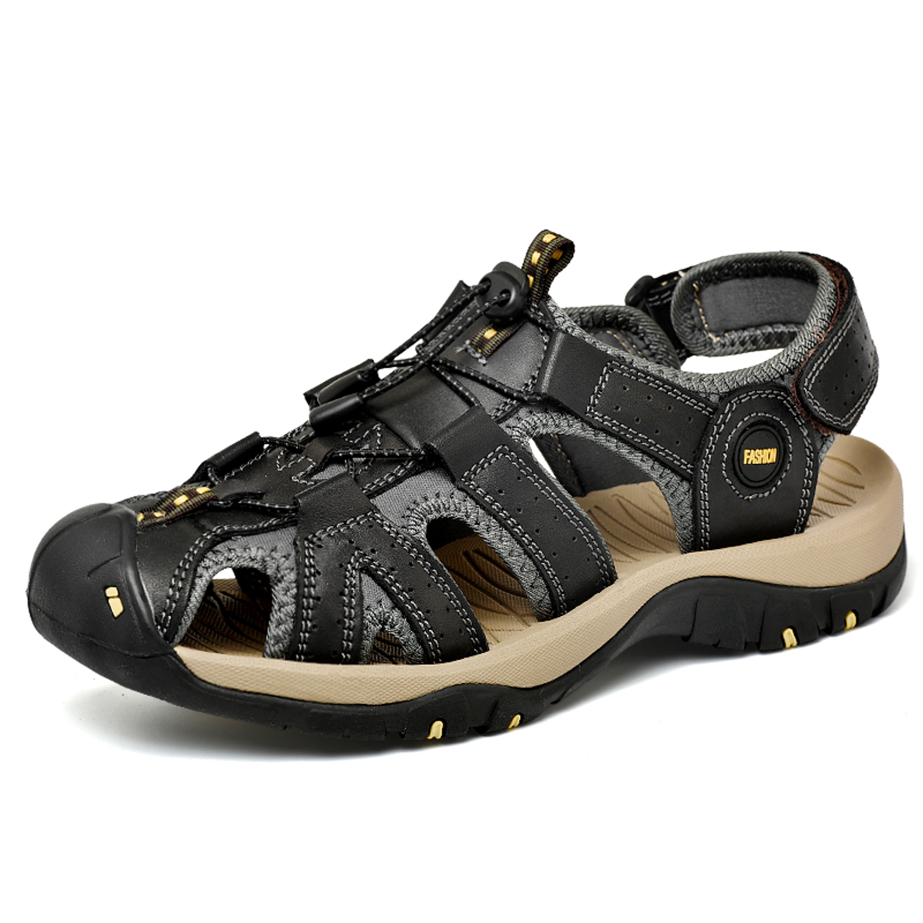 Handmade Genuine Leather Mens Sandals Non Slip Outdoor Summer Beach – view 11