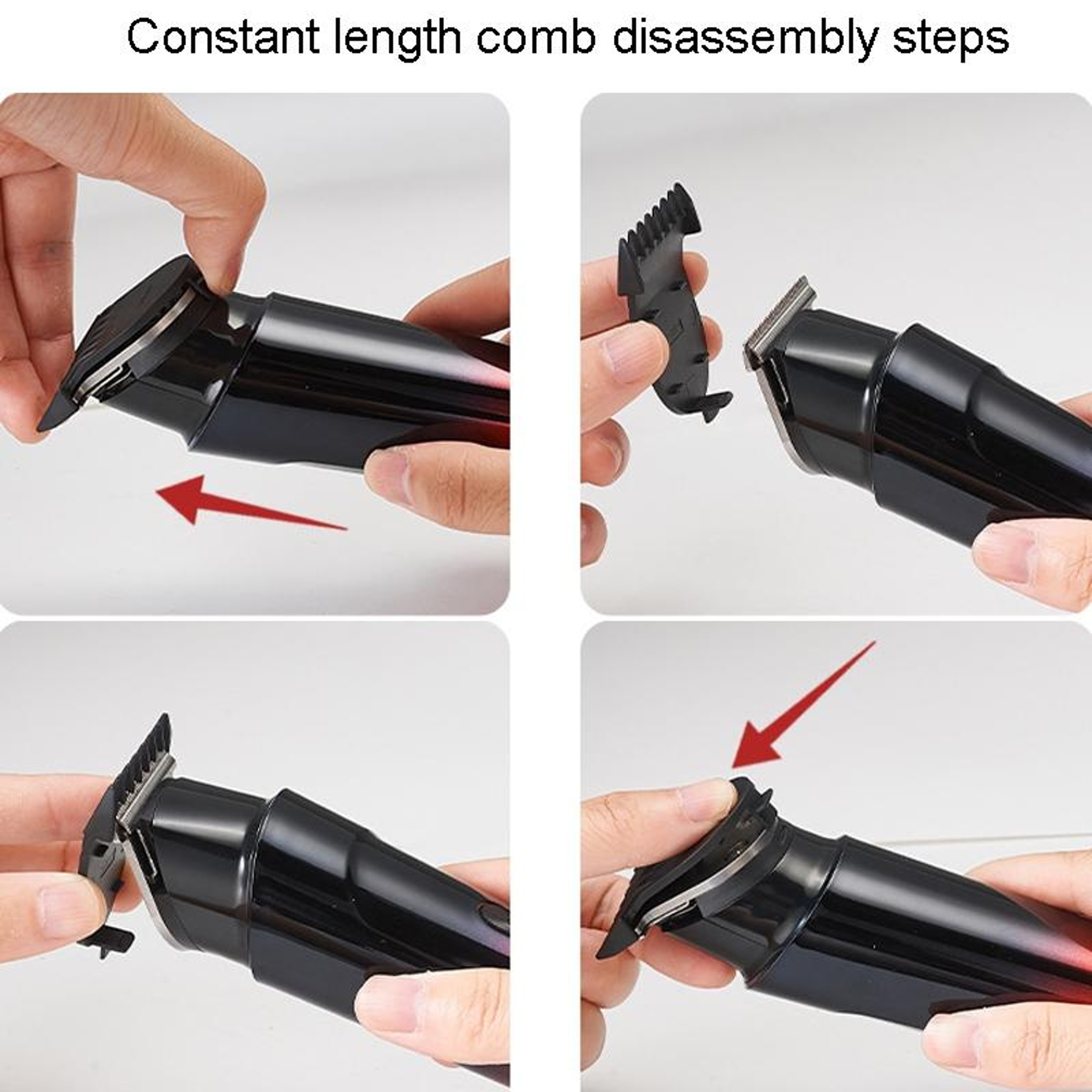 Cordless Rechargeable Hair Clippers Professional Quiet USB Beard Trimmer For Home Grooming 7
