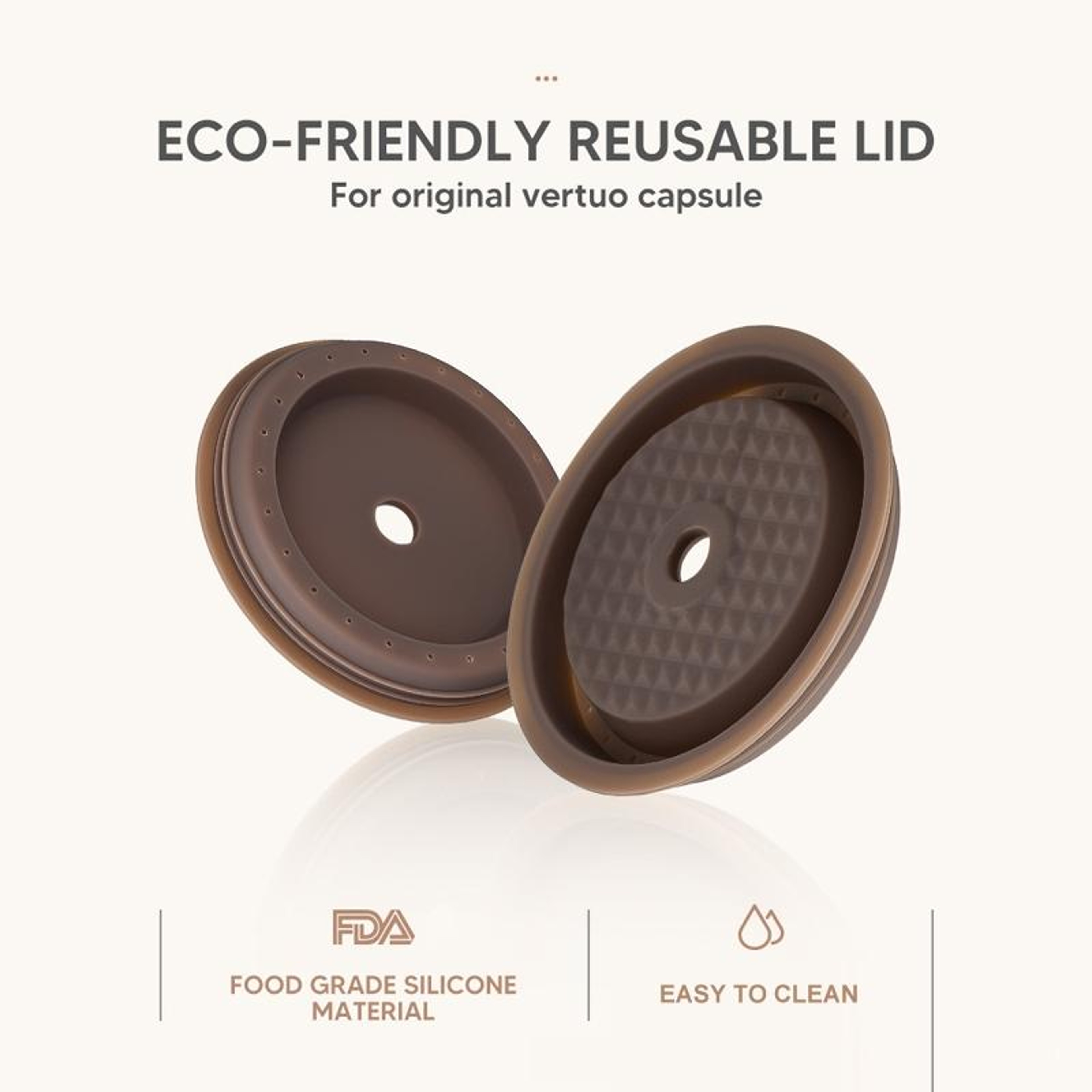 Reusable Vertuoline Coffee Capsule Cap Silicone Lid For Nespresso Vertuo Pods 6