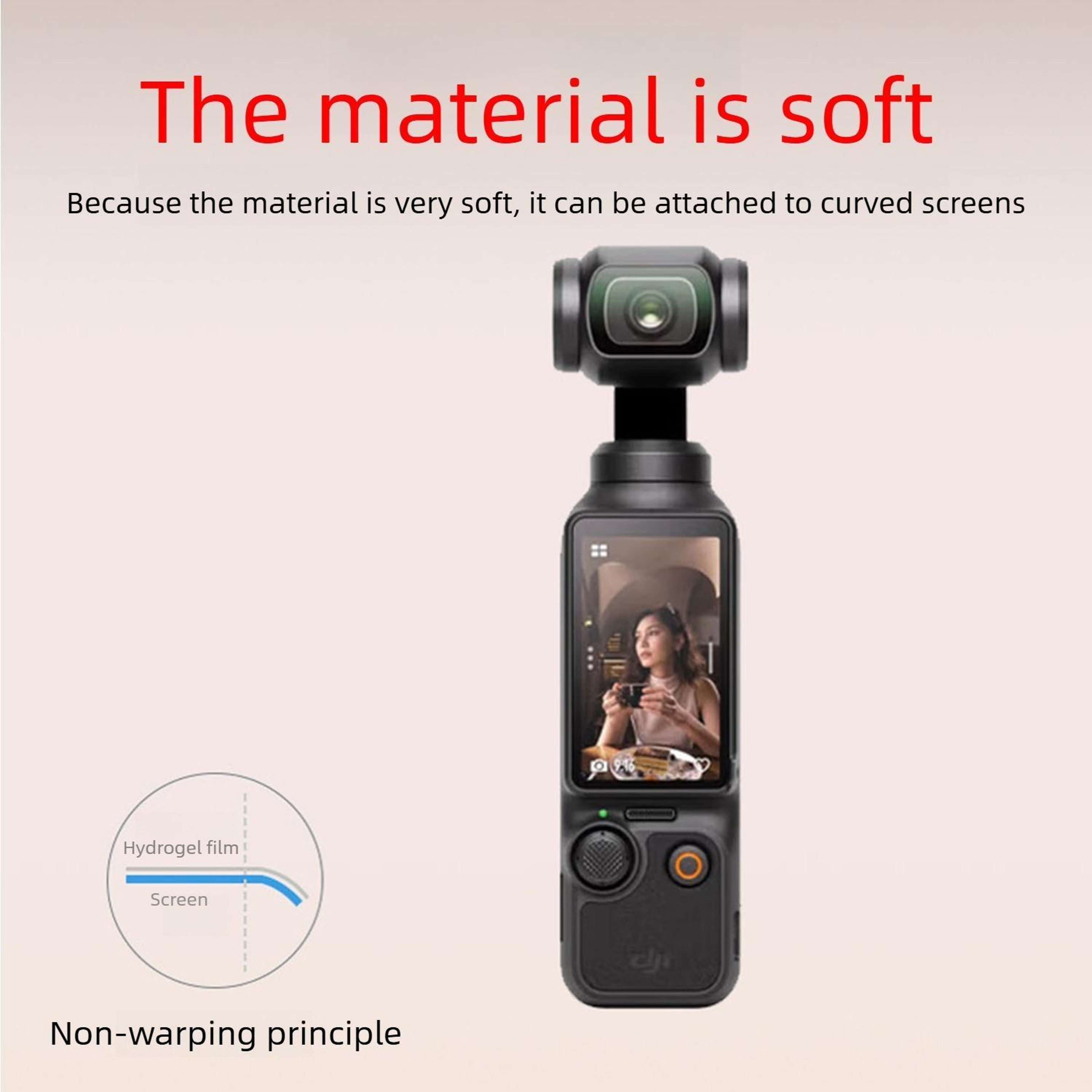 DJI Osmo Pocket 4 Hydrogel Screen Protector 5 Pack HD Anti Scratch Protective Film – view 5
