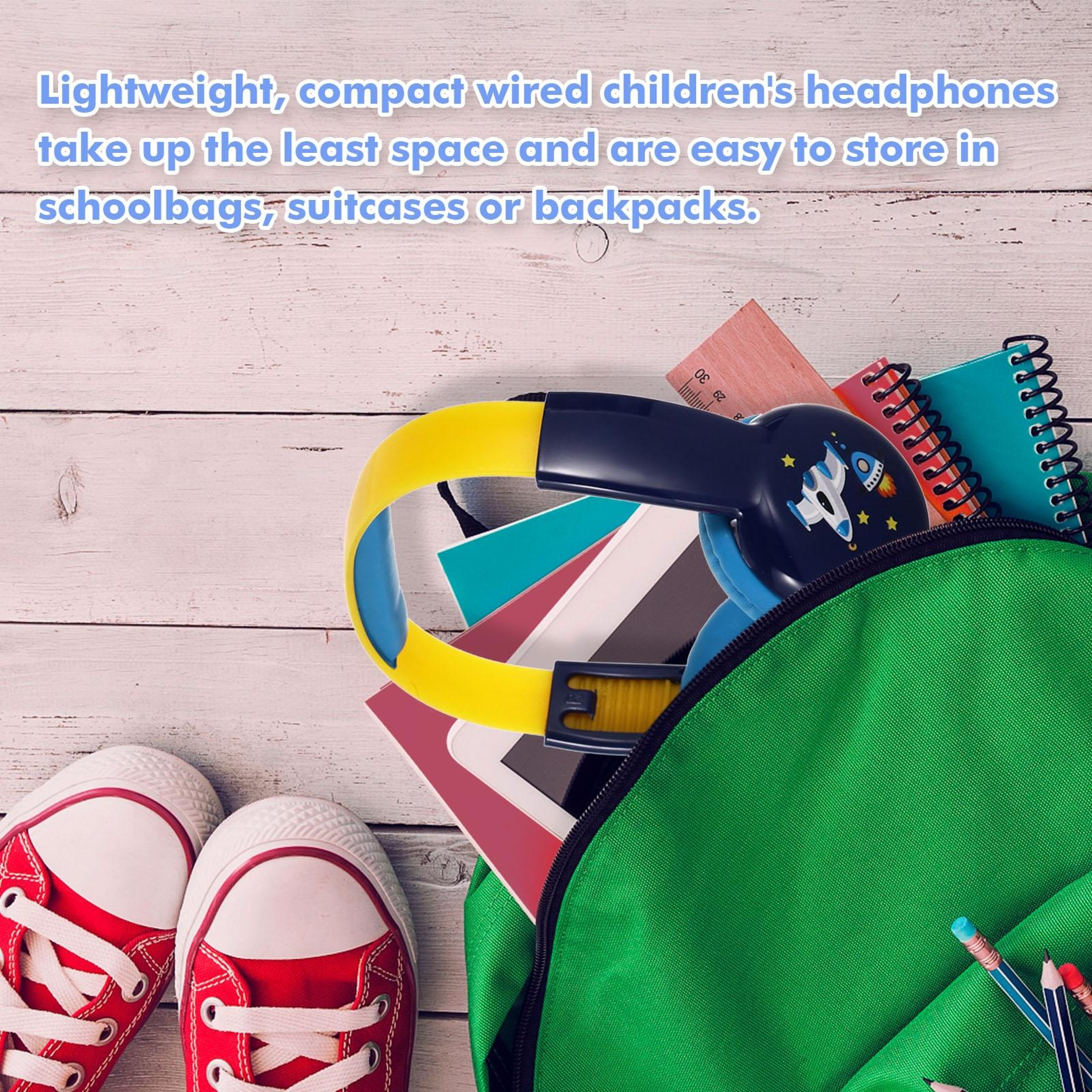 KID101 Safe Volume Kids Wired Headphones For School Travel  Tablet Learning 7