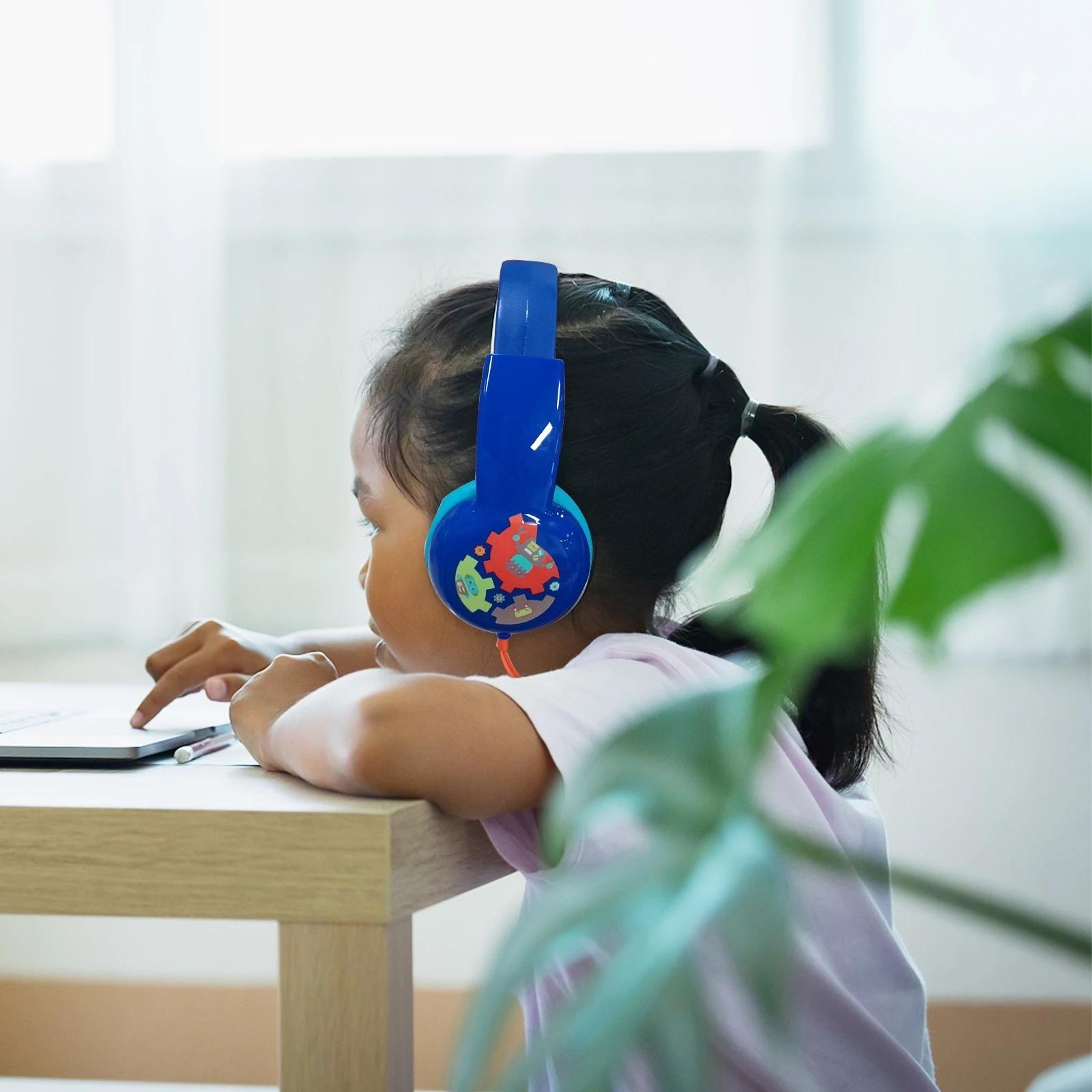 KID101 Safe Volume Kids Wired Headphones For School Travel  Tablet Learning 8