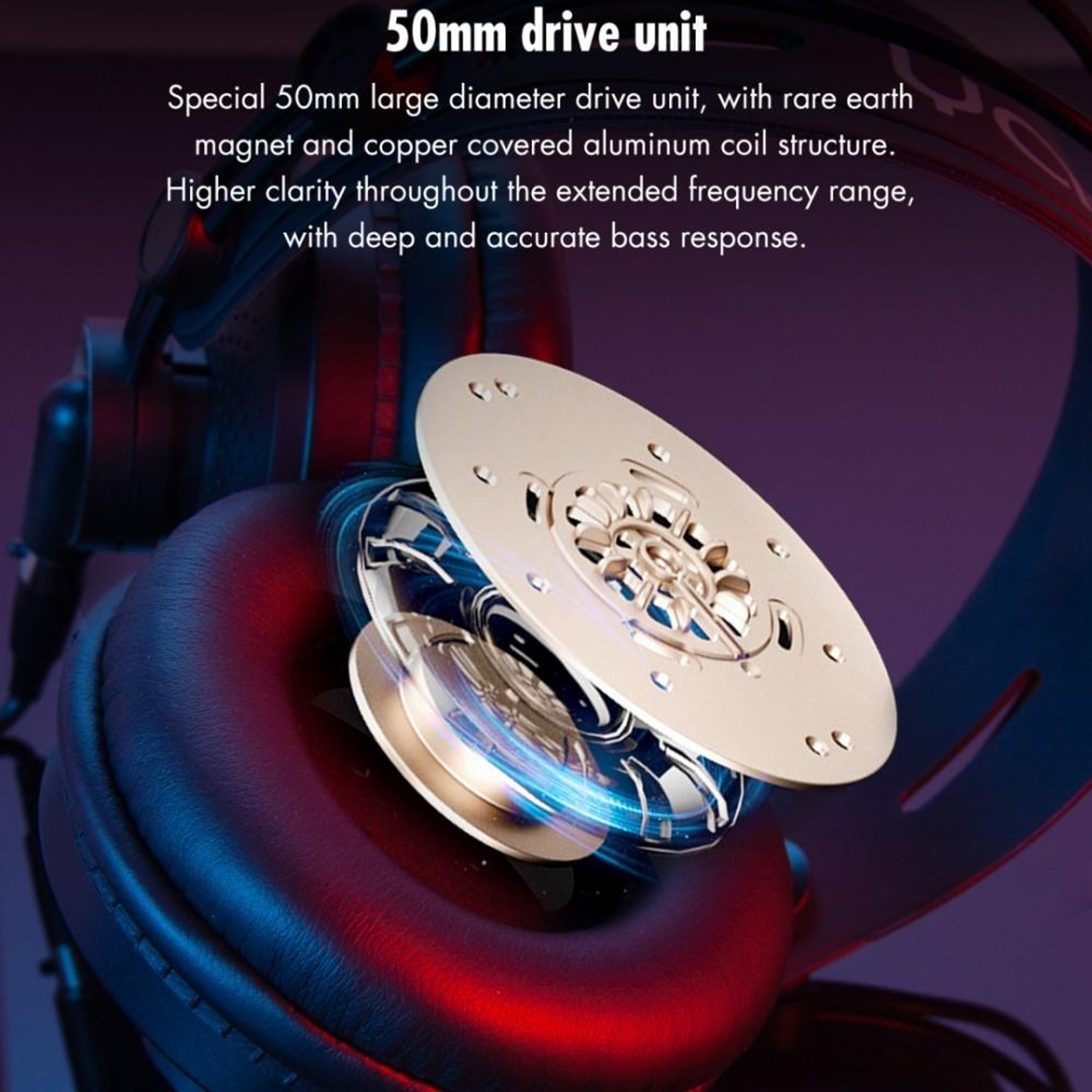 Yanmai D68 A Foldable Studio Monitor Headphones With HiFi Sound  Noise Isolation 4