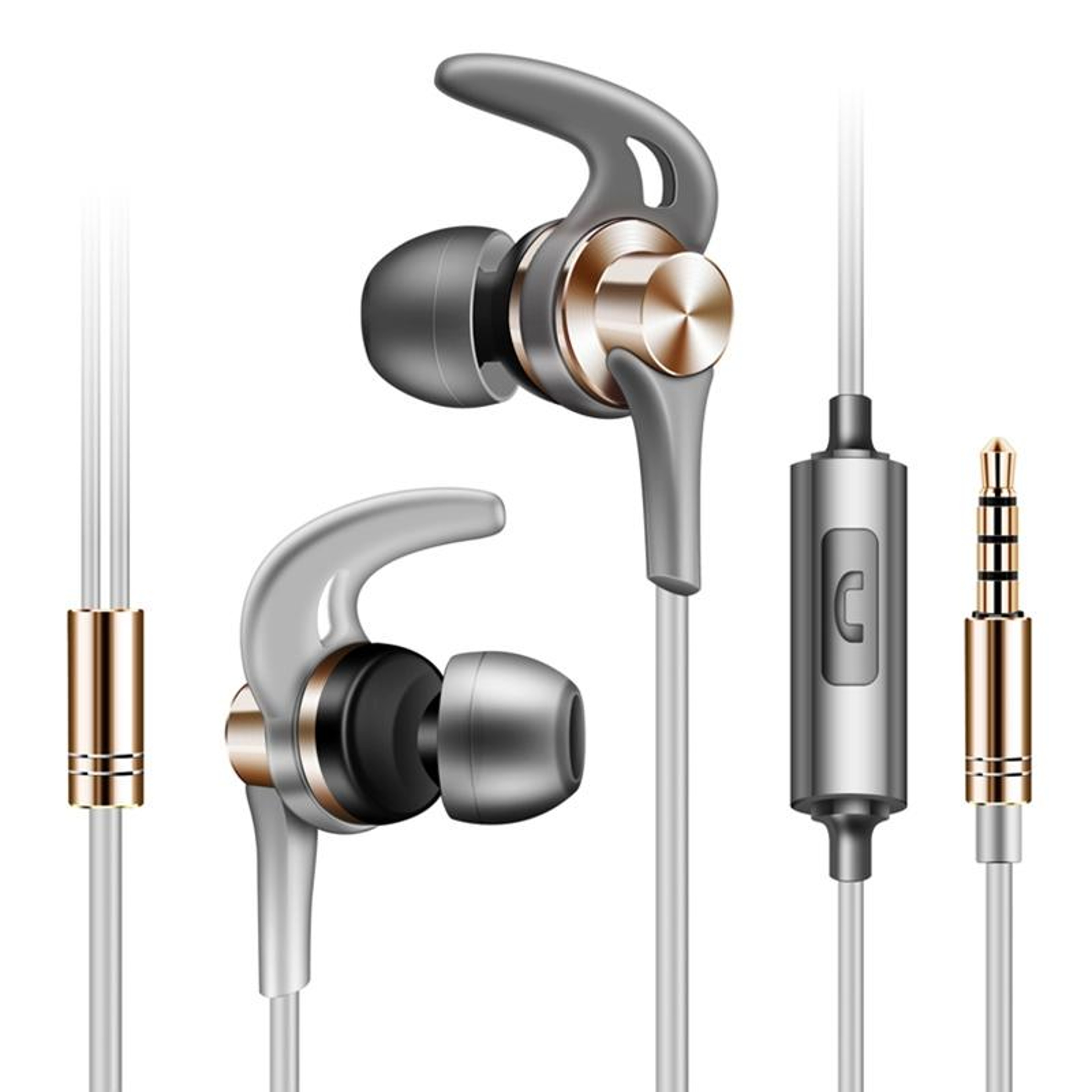QKZ EQ1 Shark Fin Sports Earbuds With Mic Noise Isolating Wired Headphones 14