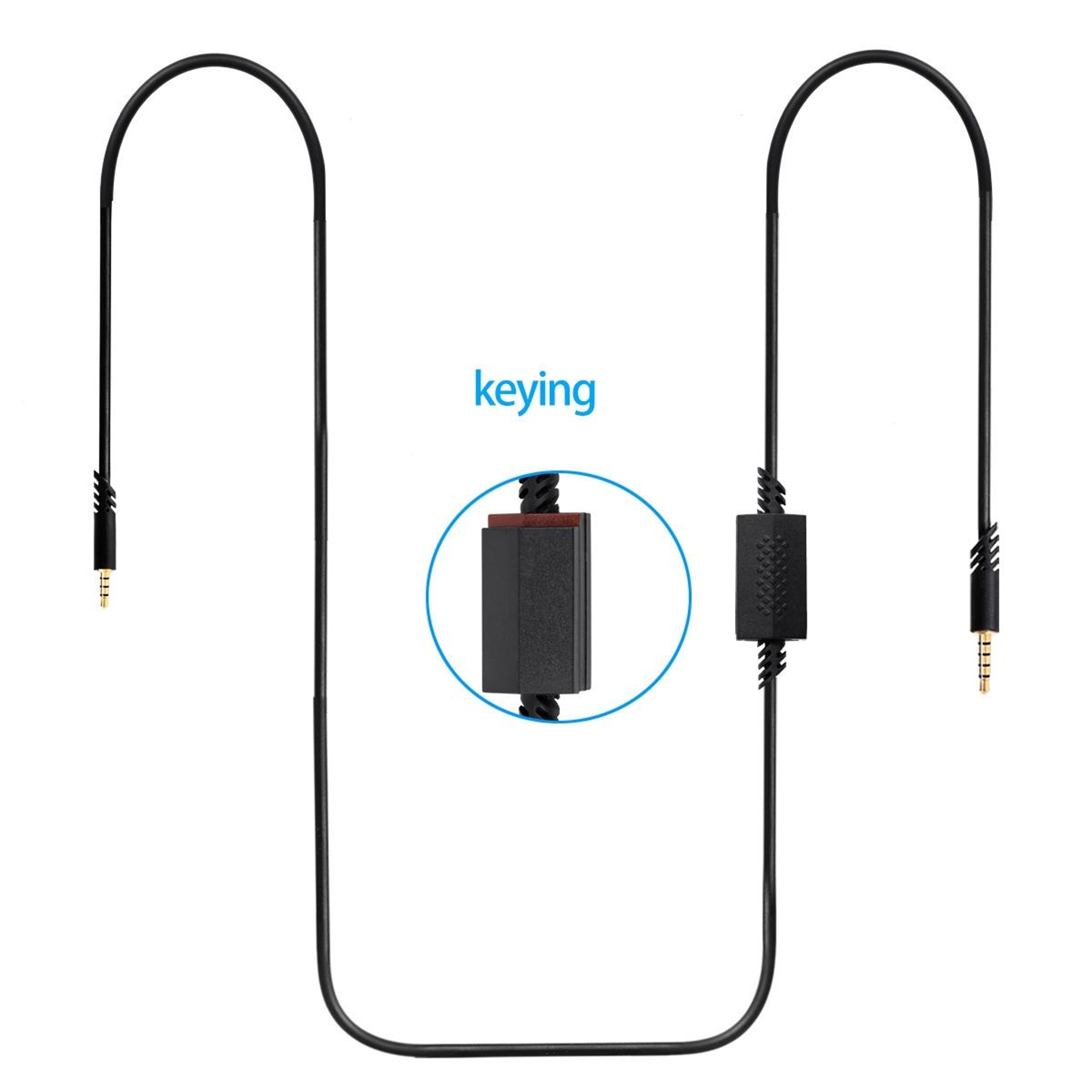 ASTRO A10 A40 Gaming Headset Cable with Inline Mute for PS4 & PC 2M Audio Replacement Cord – view 2