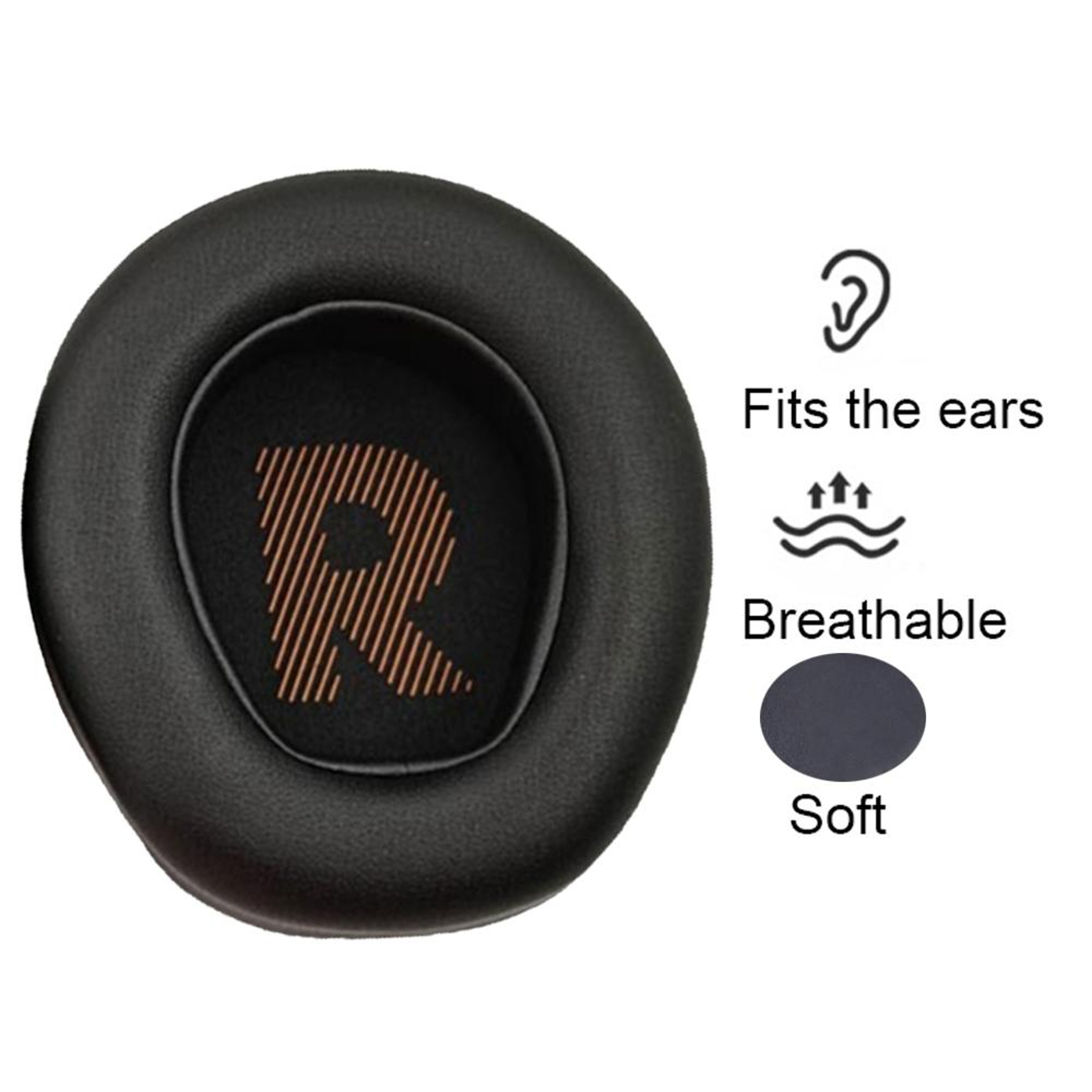 JBL Quantum 400 Replacement Ear Pads Soft Leather Memory Foam Earmuffs 2