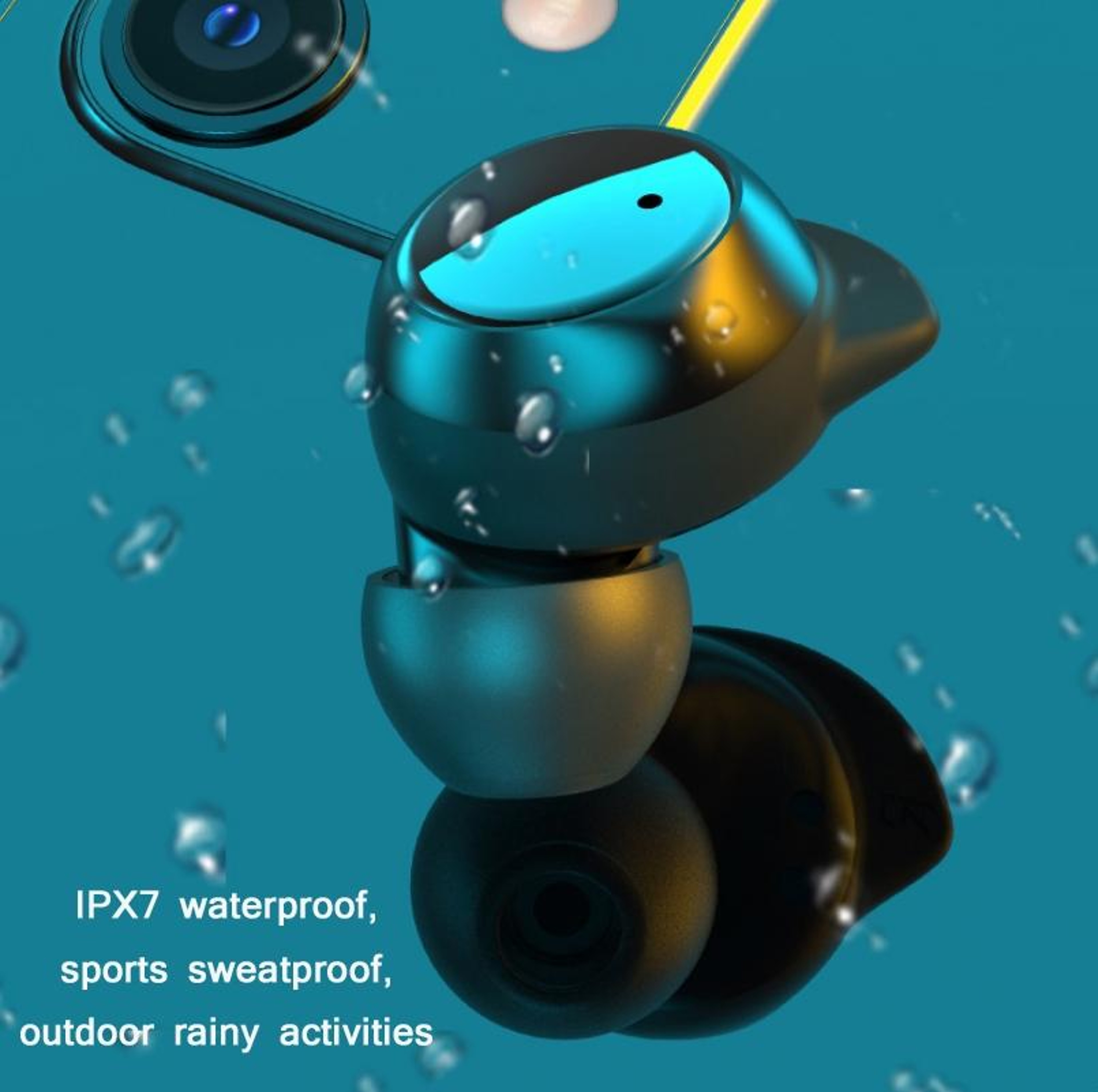 TWS 22 Bluetooth Earbuds With Noise Cancelling IPX7 Waterproof Sports Headphones 4