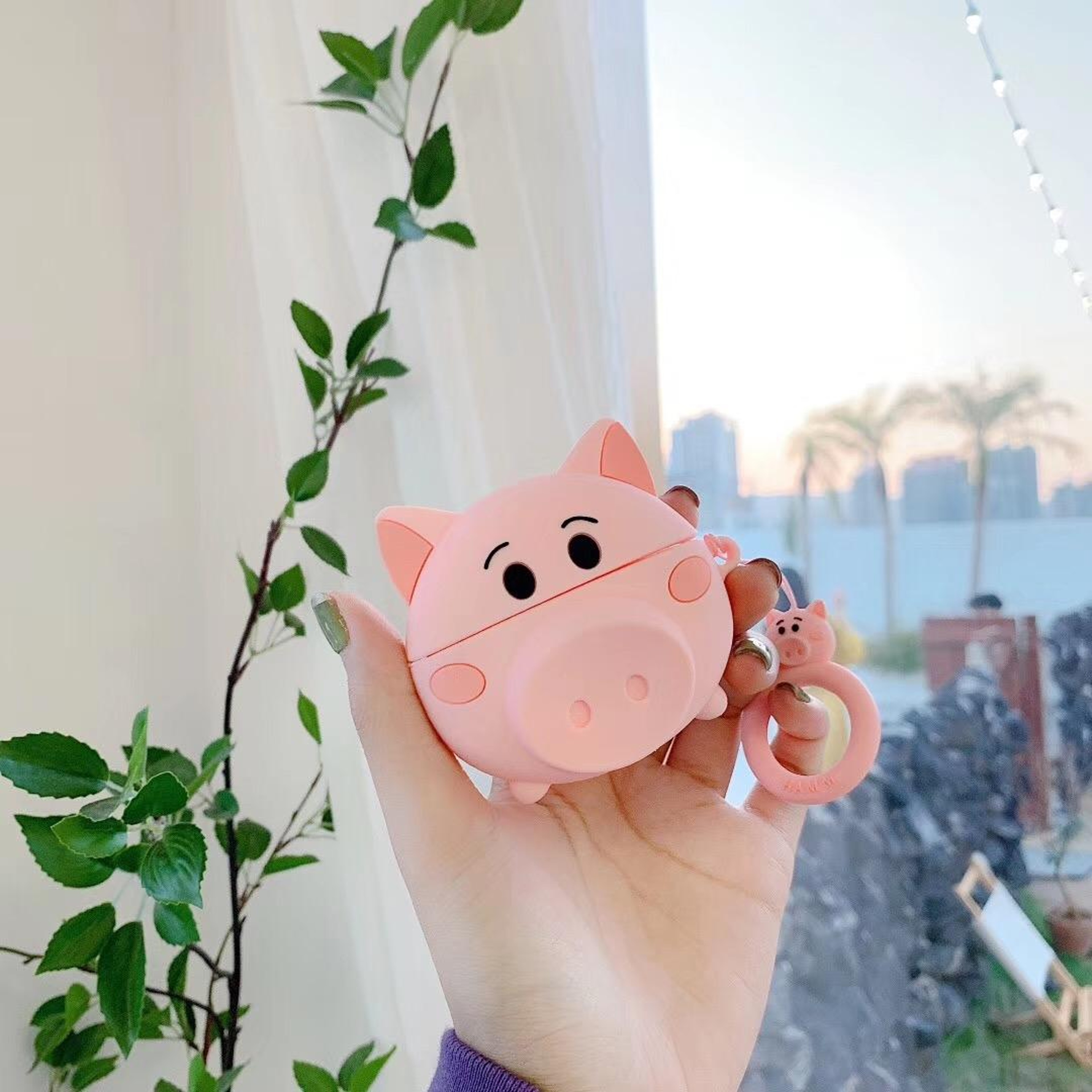 Cute 3D Pig AirPods Pro Case Cover With Charging Access Shockproof Silicone Protector 2