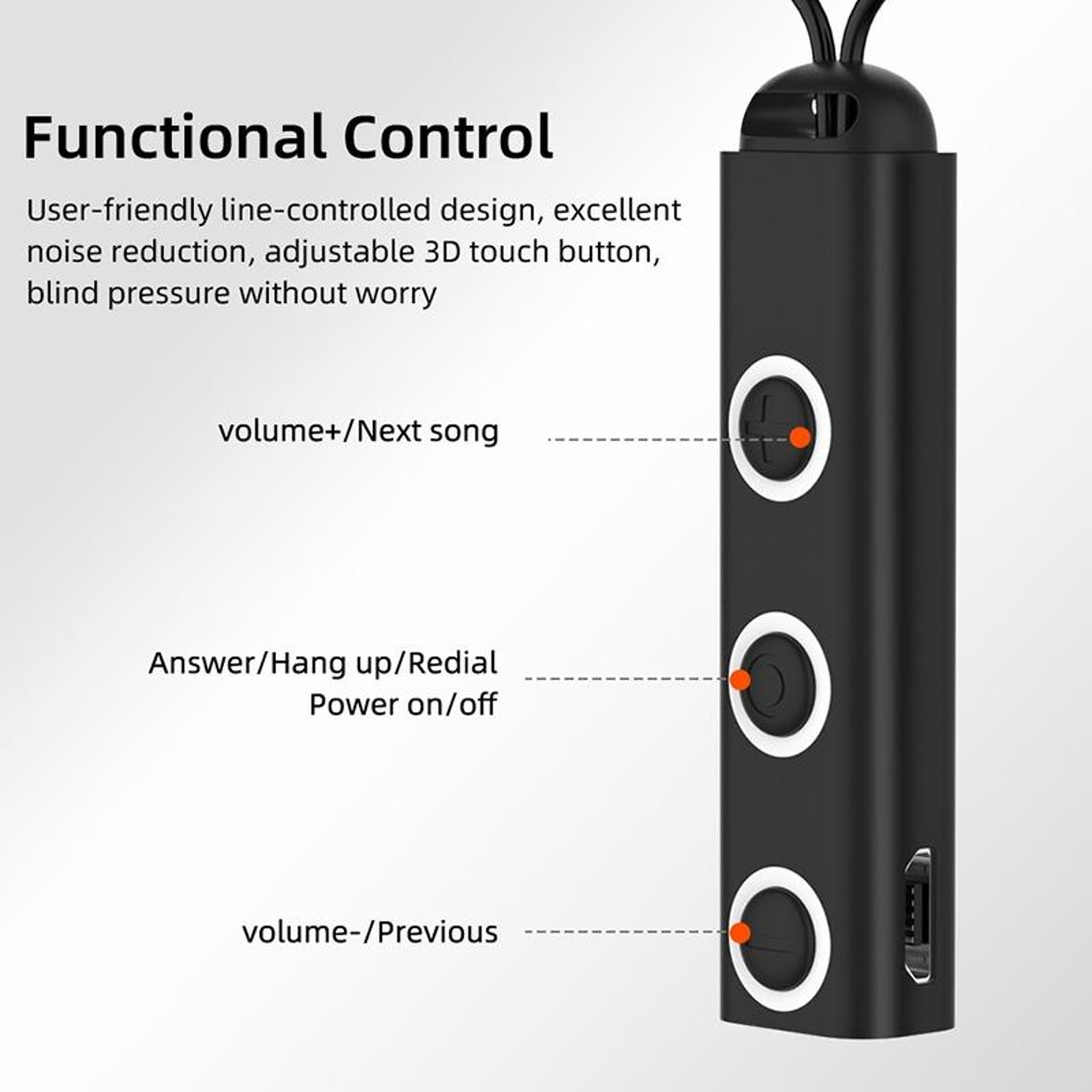 BT313 Bluetooth Sports Earbuds With Magnetic Neckband And HD Stereo Bass Mic 10