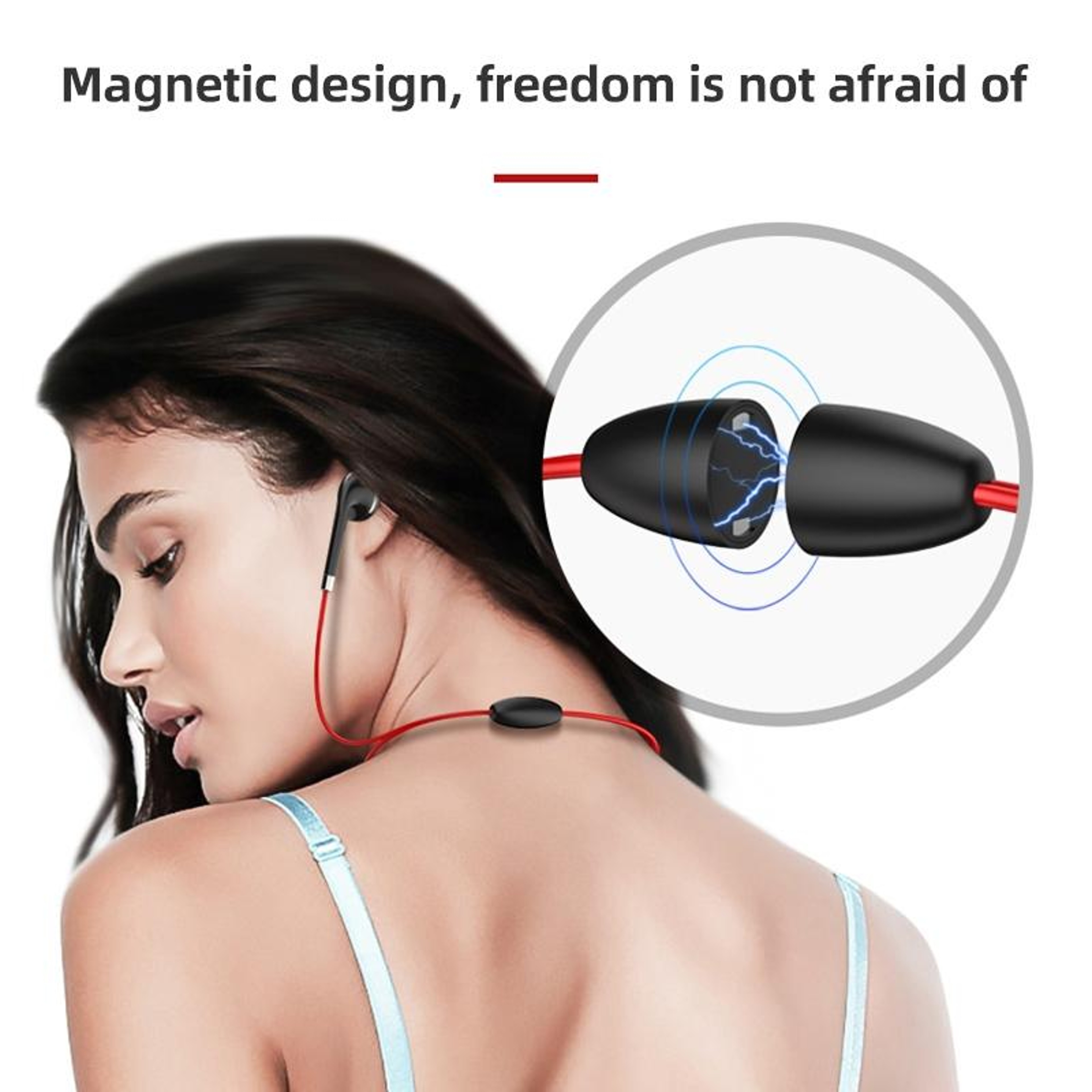 BT313 Bluetooth Sports Earbuds With Magnetic Neckband And HD Stereo Bass Mic 13