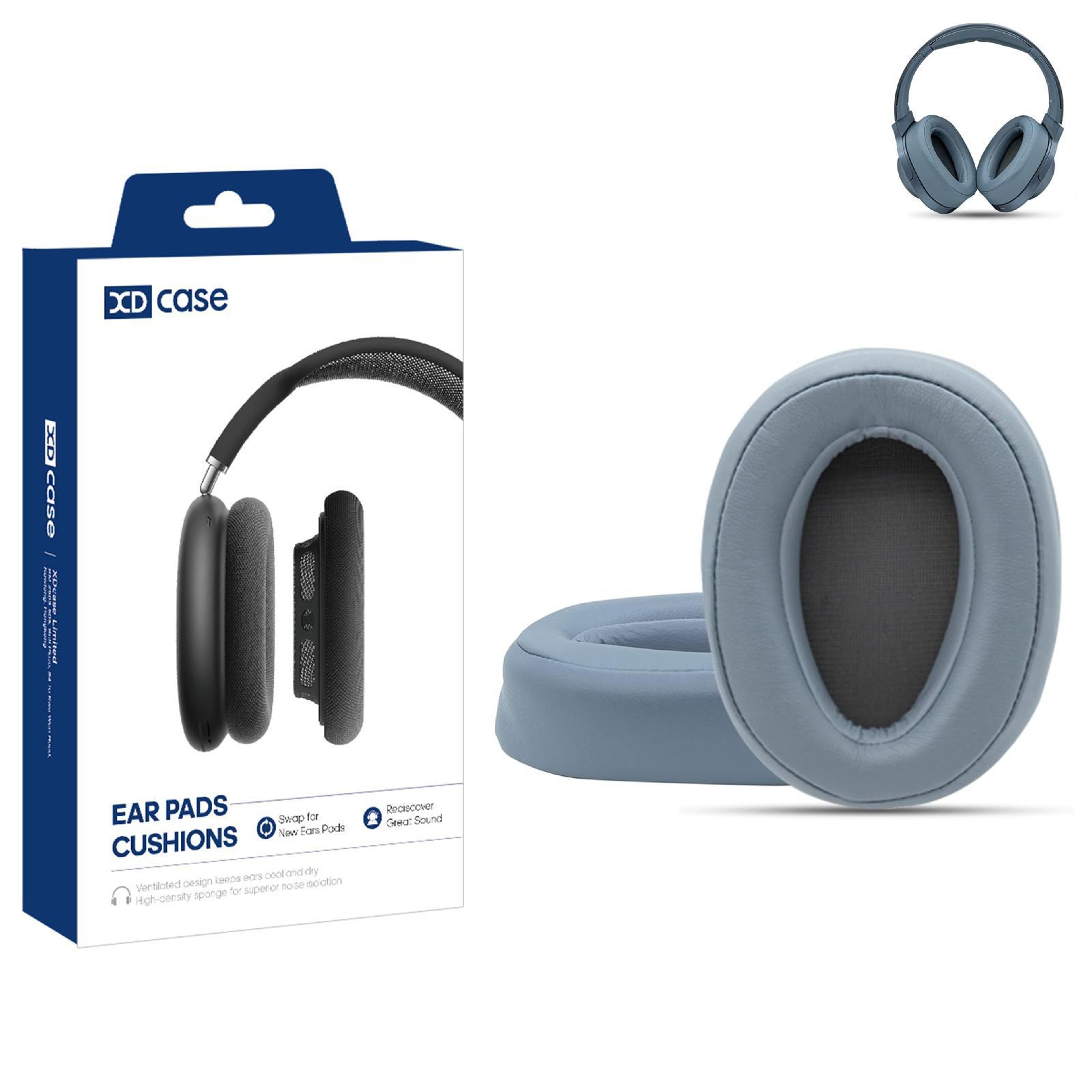 XDcase Replacement Ear Pads For Sony WH H900N  MDR 100ABN With Memory Foam And Protein Leather 3