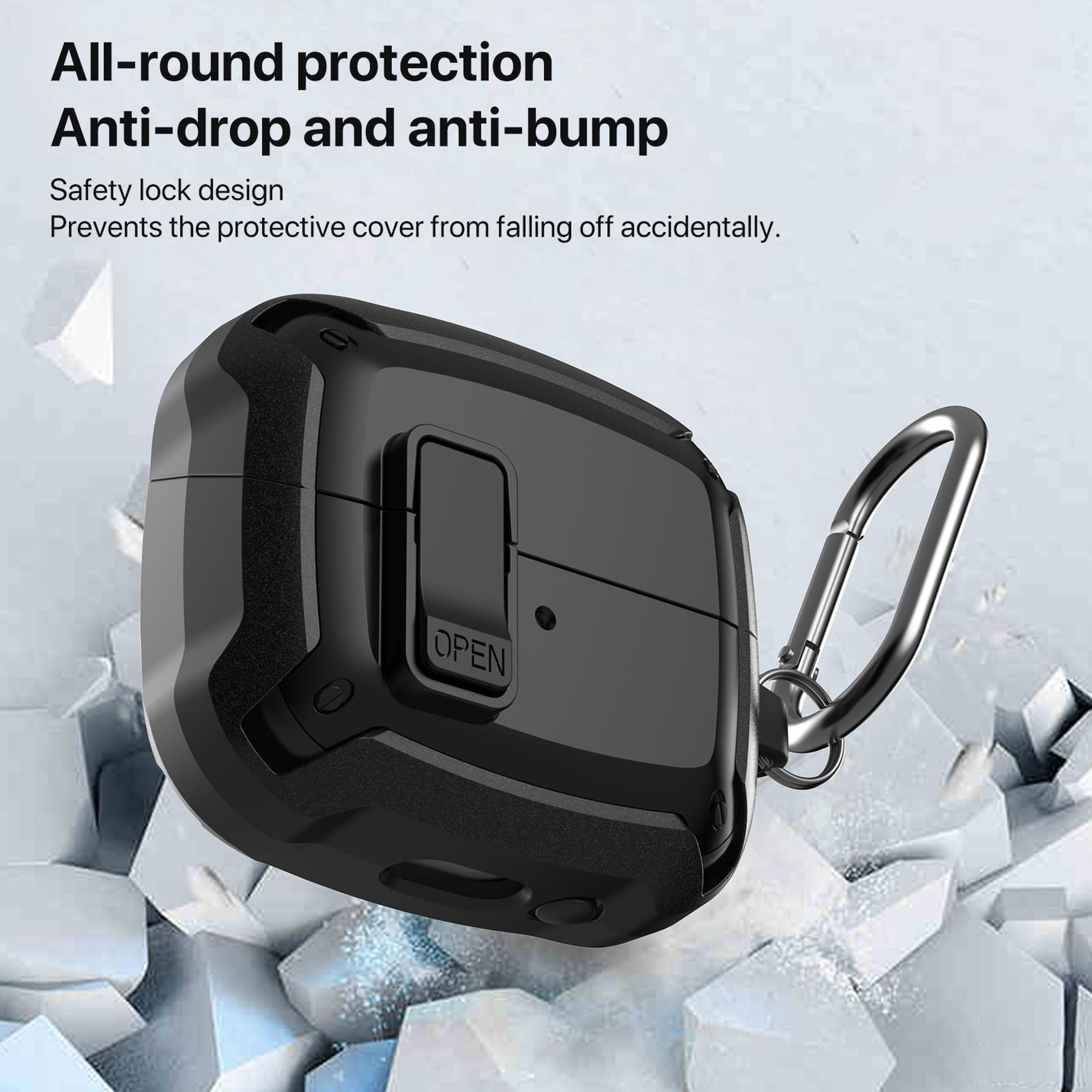 Bumblebee Protective Case For Buds 3  3 Pro With Hook And Charging Access 5