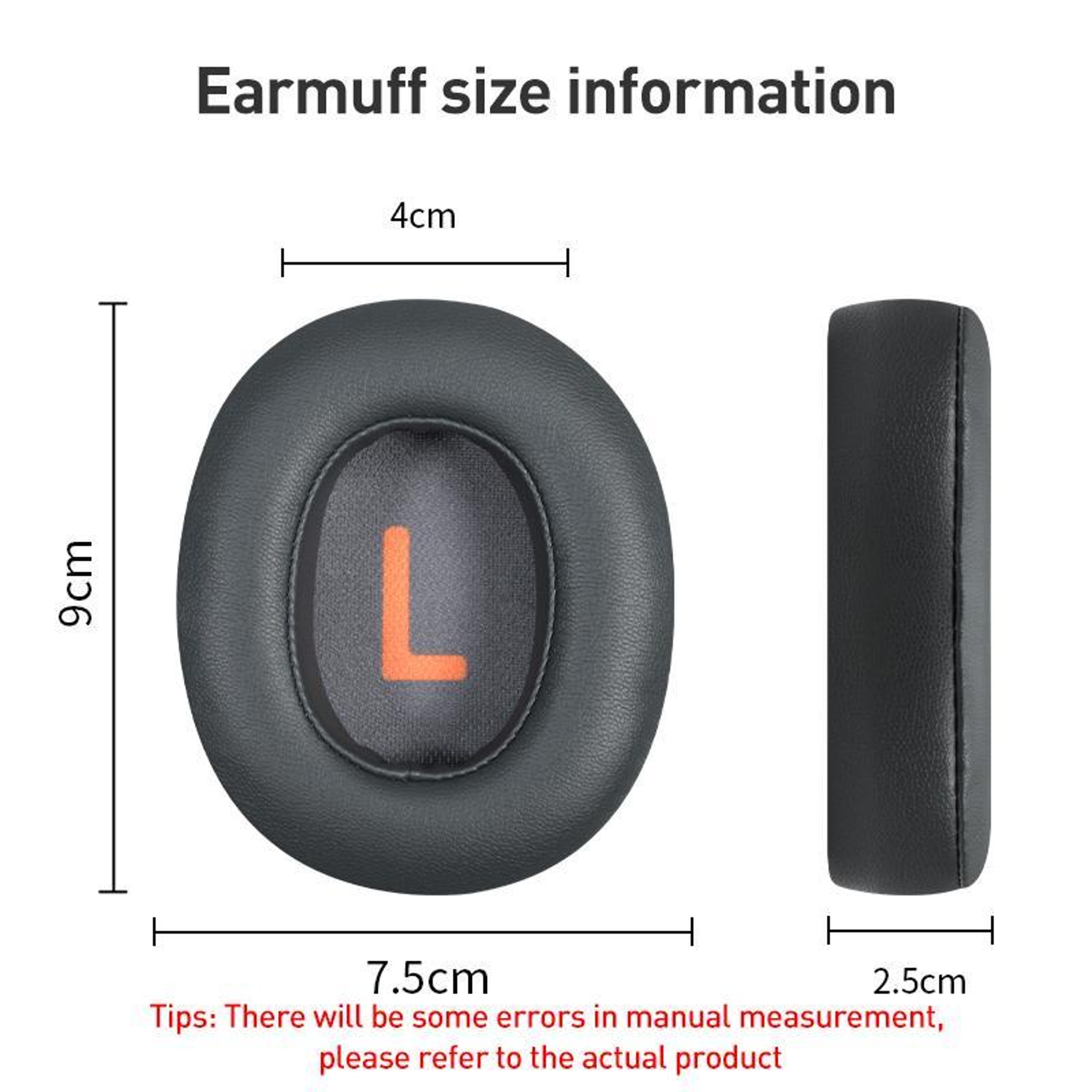 JBL JR460NC Protein Leather Replacement Ear Pads For Comfortable Noise Isolating Headphones 3