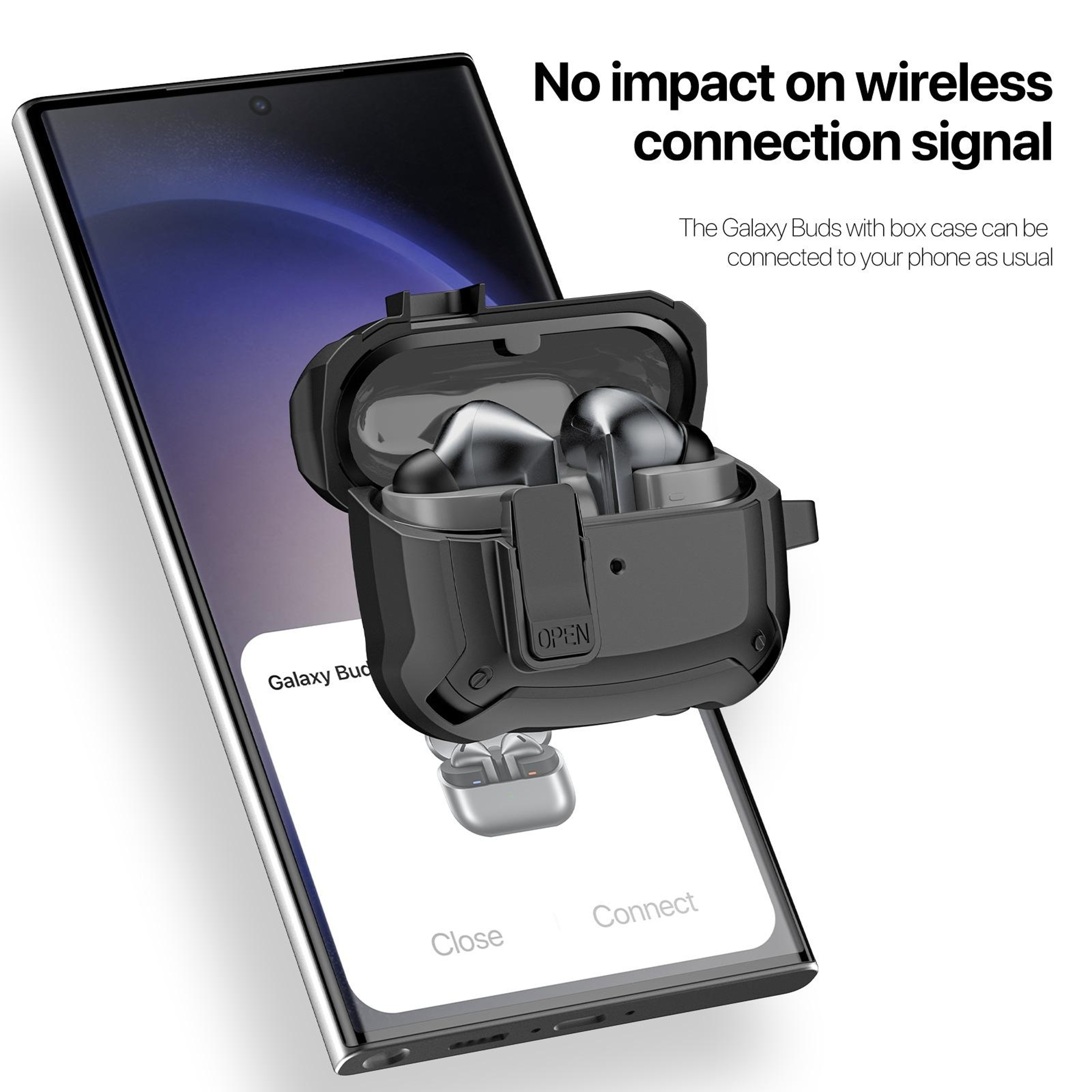 DUX DUCIS SECH Protective Case For Buds3 Pro With Carabiner  Wireless Charging Support 5