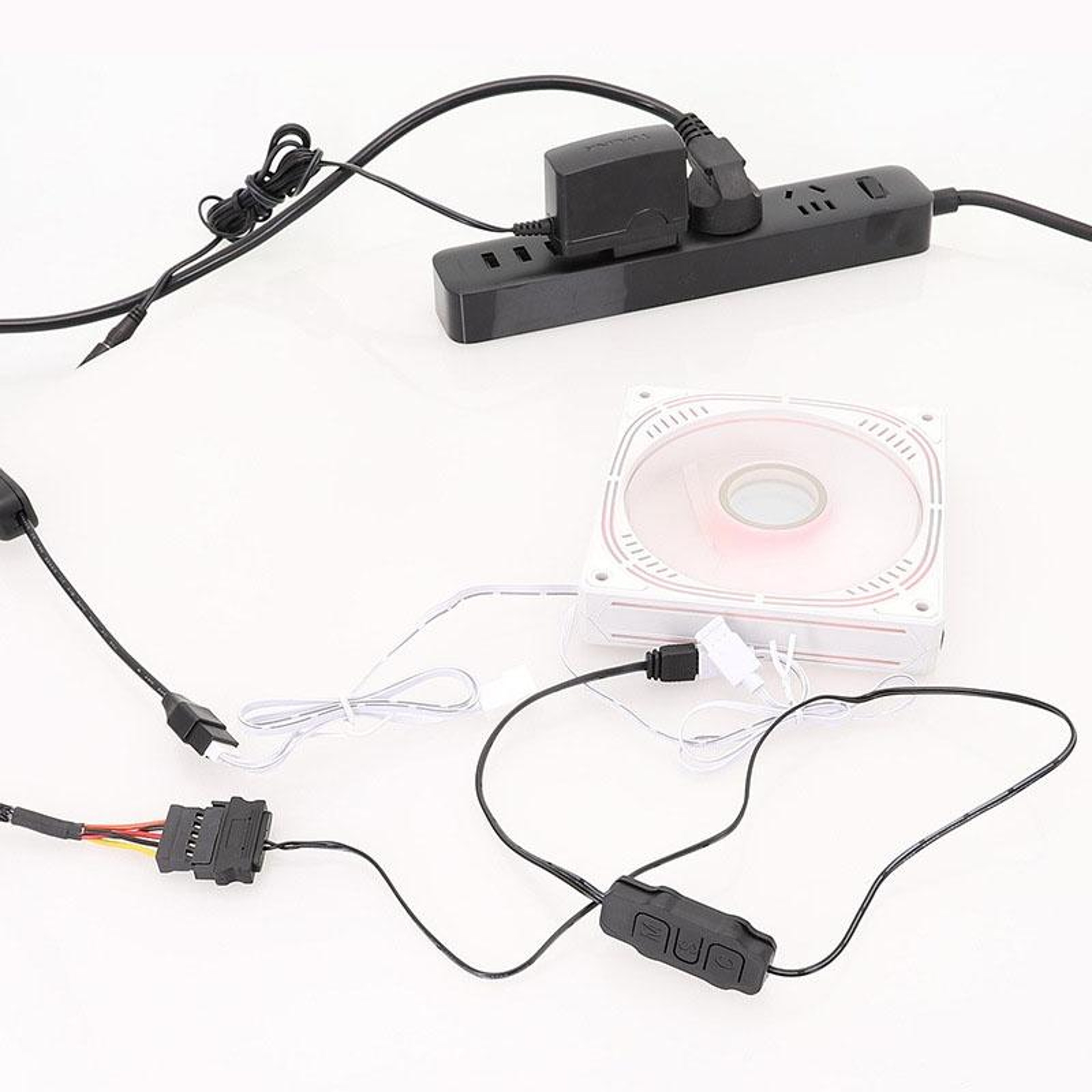 ARGB SATA Power Controller Cable For PC Fans And RGB Lighting With 5V 3Pin Sync Control 1