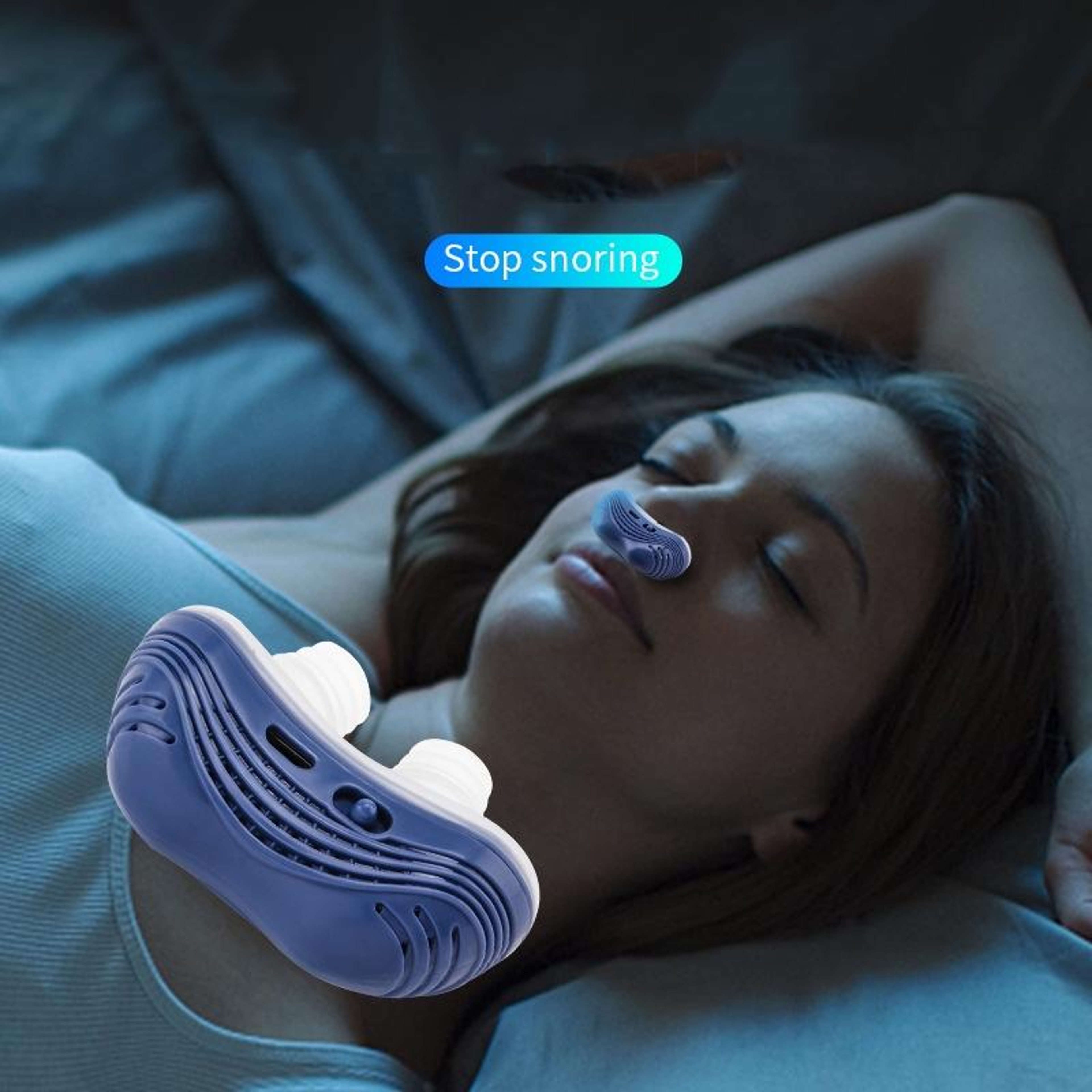 SilentFlow Anti Snoring Nose Clip With Electric Airflow Support For Better Sleep 7