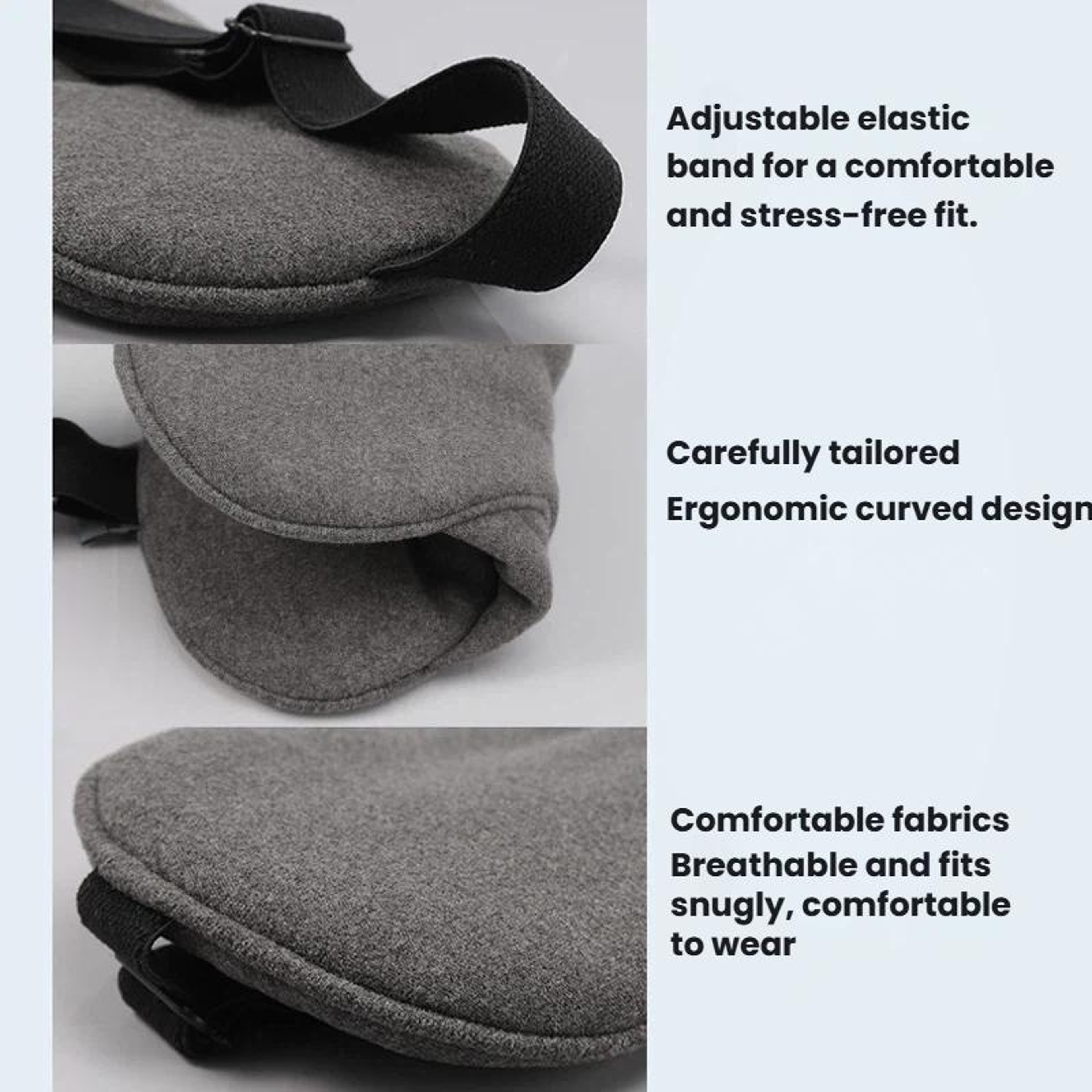 TRAELSKY Blackout Travel Sleep Mask For Airplane Nap  Nighttime Comfort 5