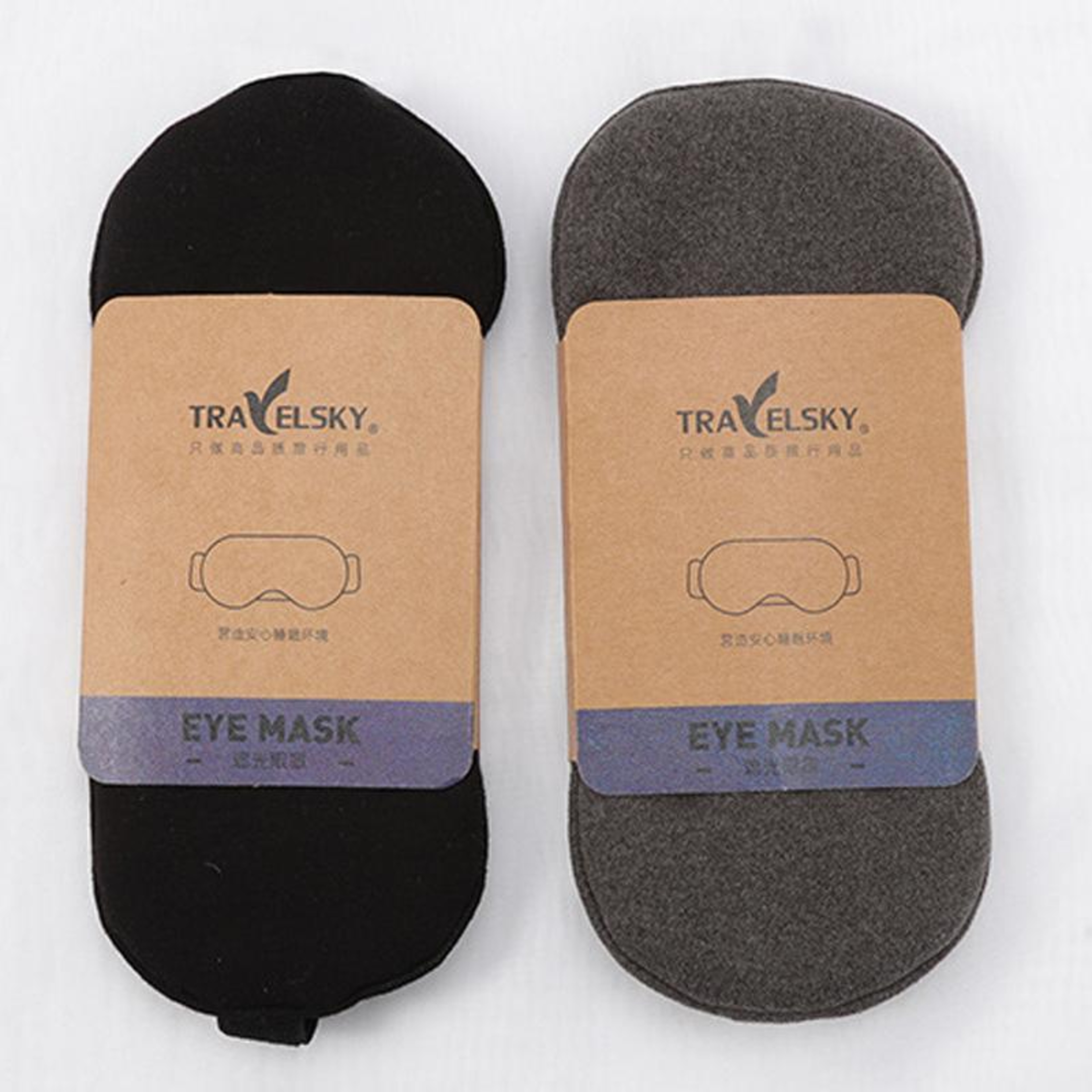 TRAELSKY Blackout Travel Sleep Mask For Airplane Nap  Nighttime Comfort 6