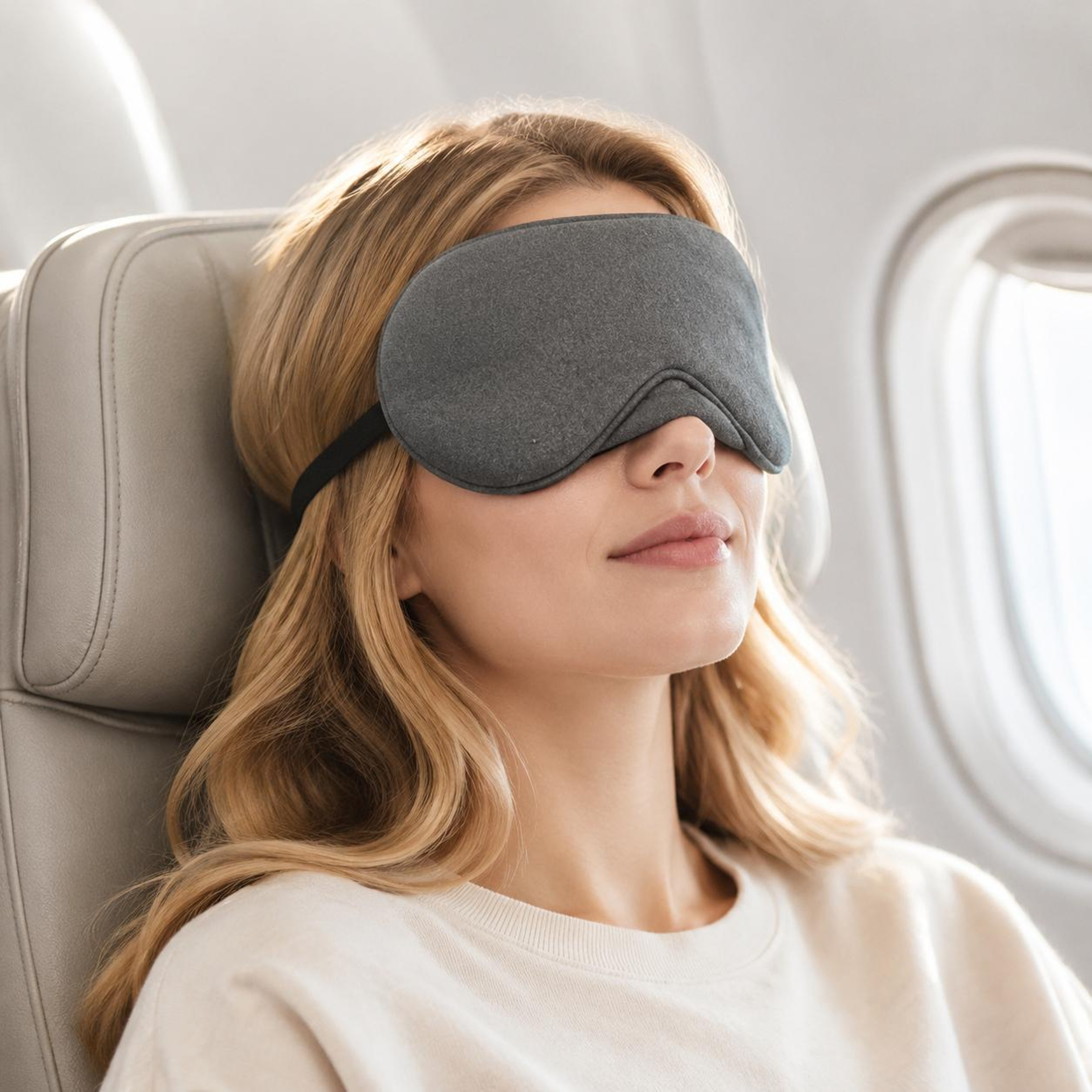 TRAELSKY Blackout Travel Sleep Mask For Airplane Nap  Nighttime Comfort 0