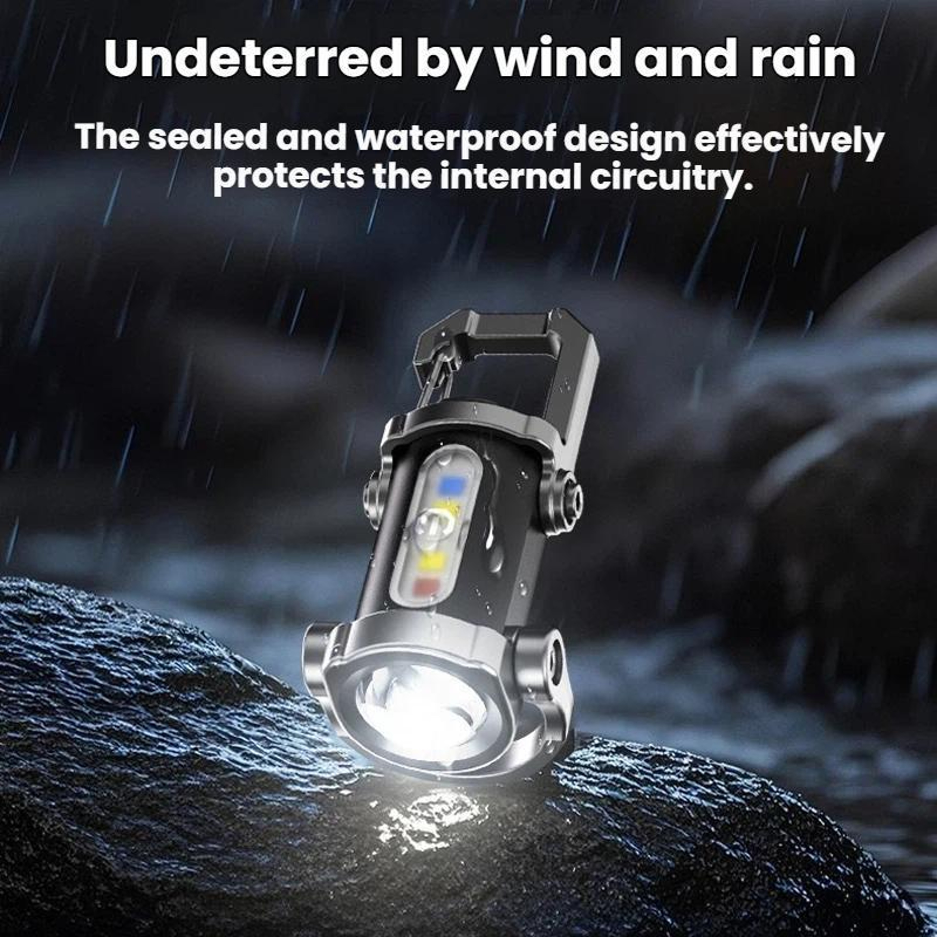 LumaClip Rechargeable LED Keychain Flashlight With 7 Modes For Camping Emergency  Work Use 9