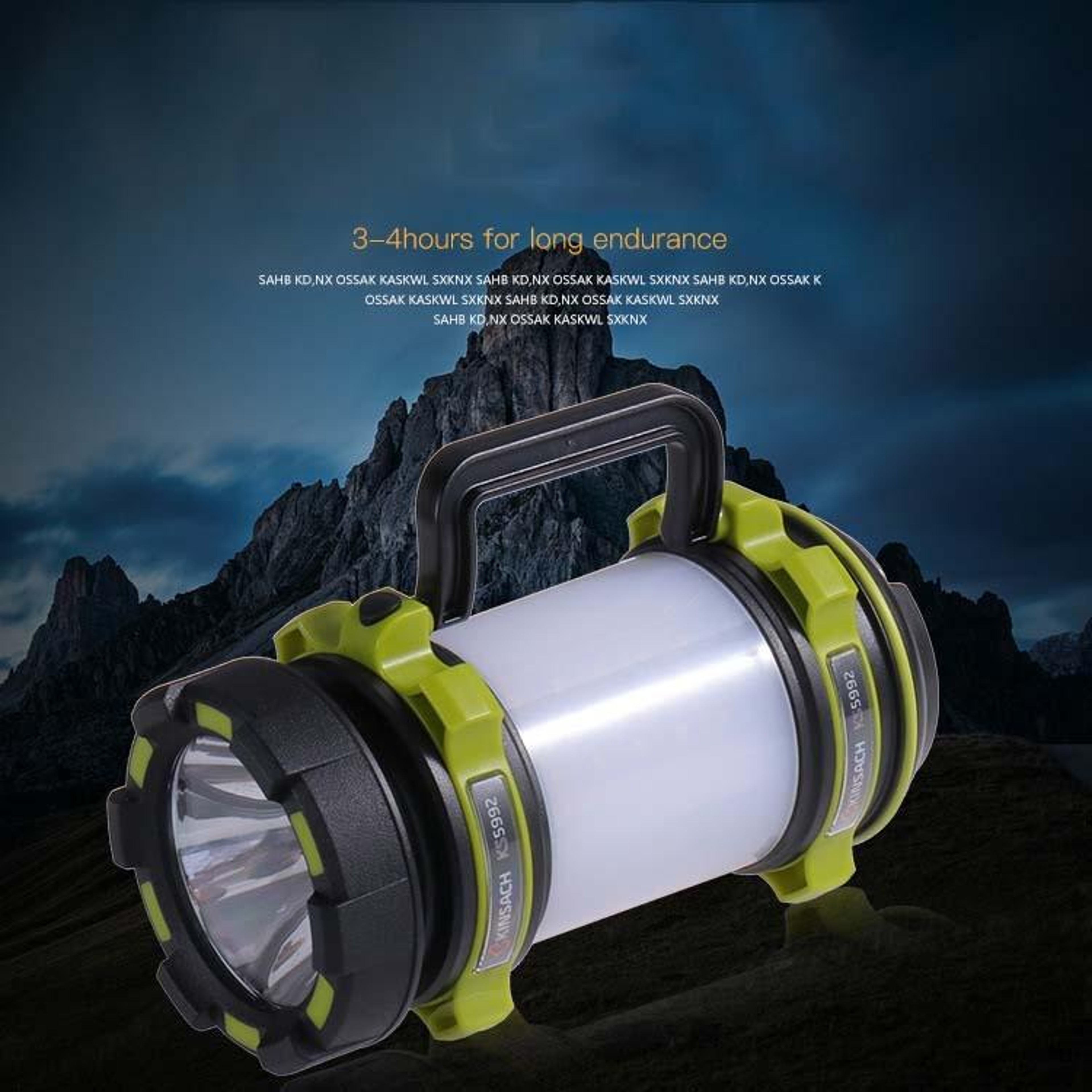 Premium Portable LED Spotlight  Rechargeable Camping Flashlight 2