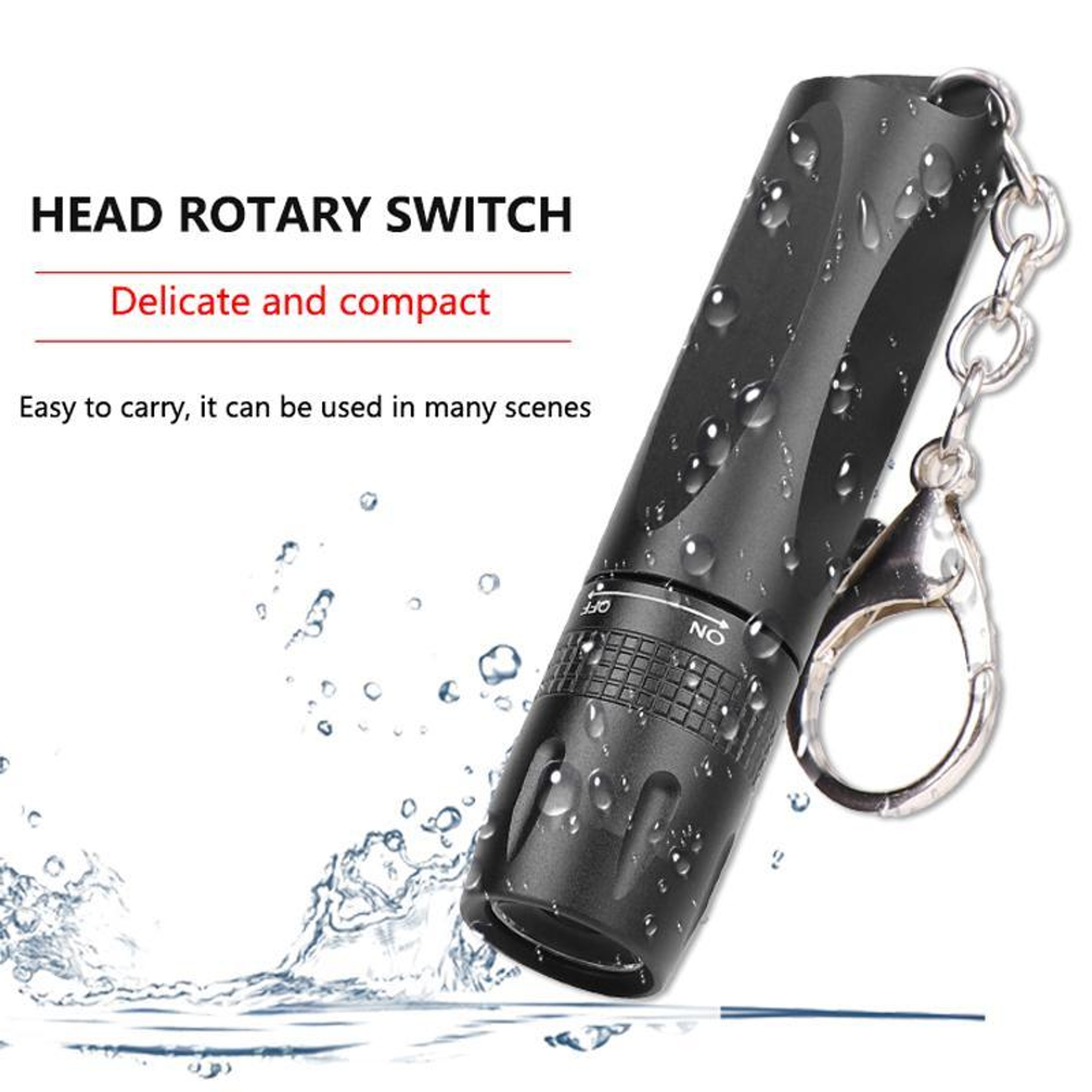 Mini Portable LED Keychain Flashlight Compact EDC Torch 5