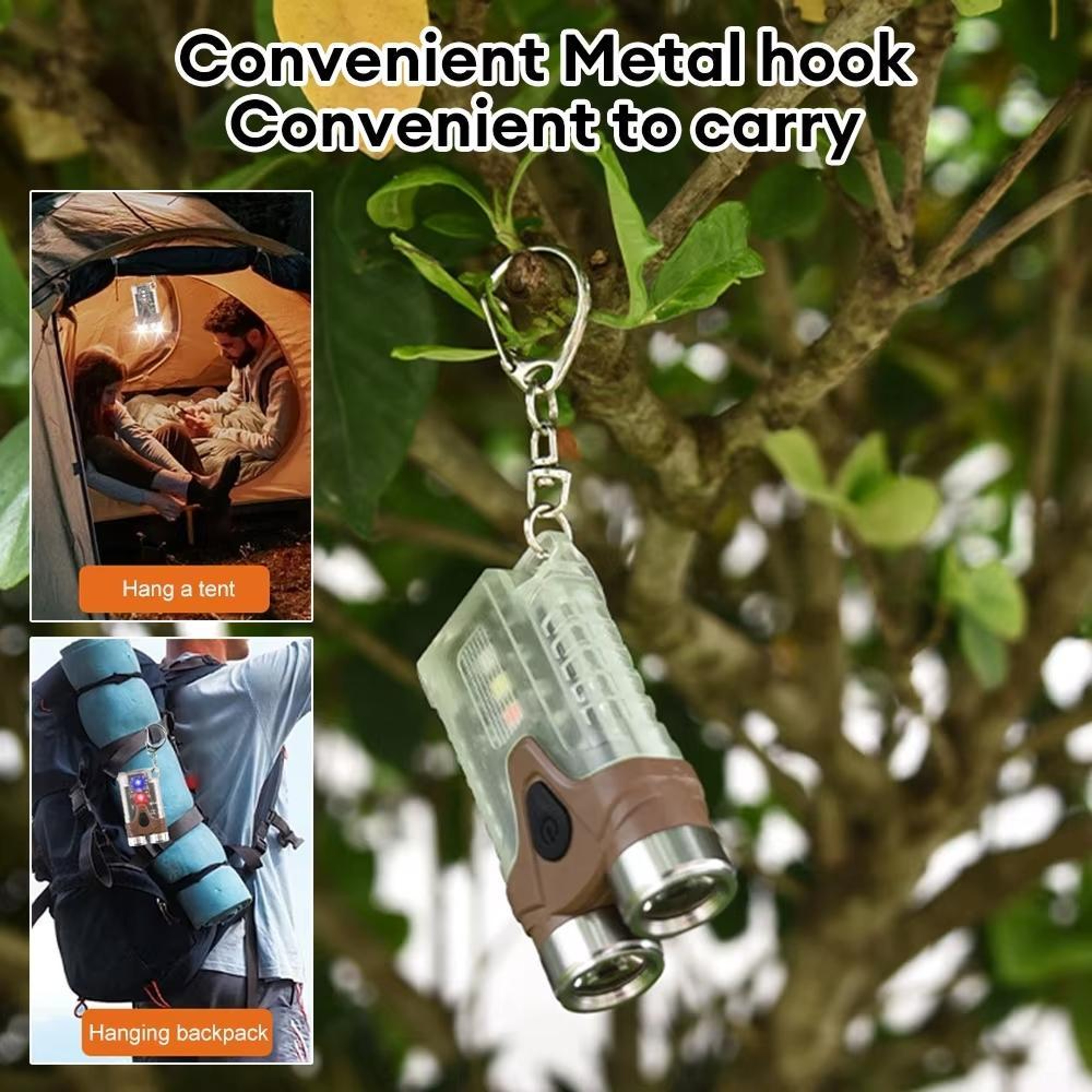 E SMARTER Rechargeable LED Keychain Flashlight With Magnetic Base  Emergency Warning Light 2
