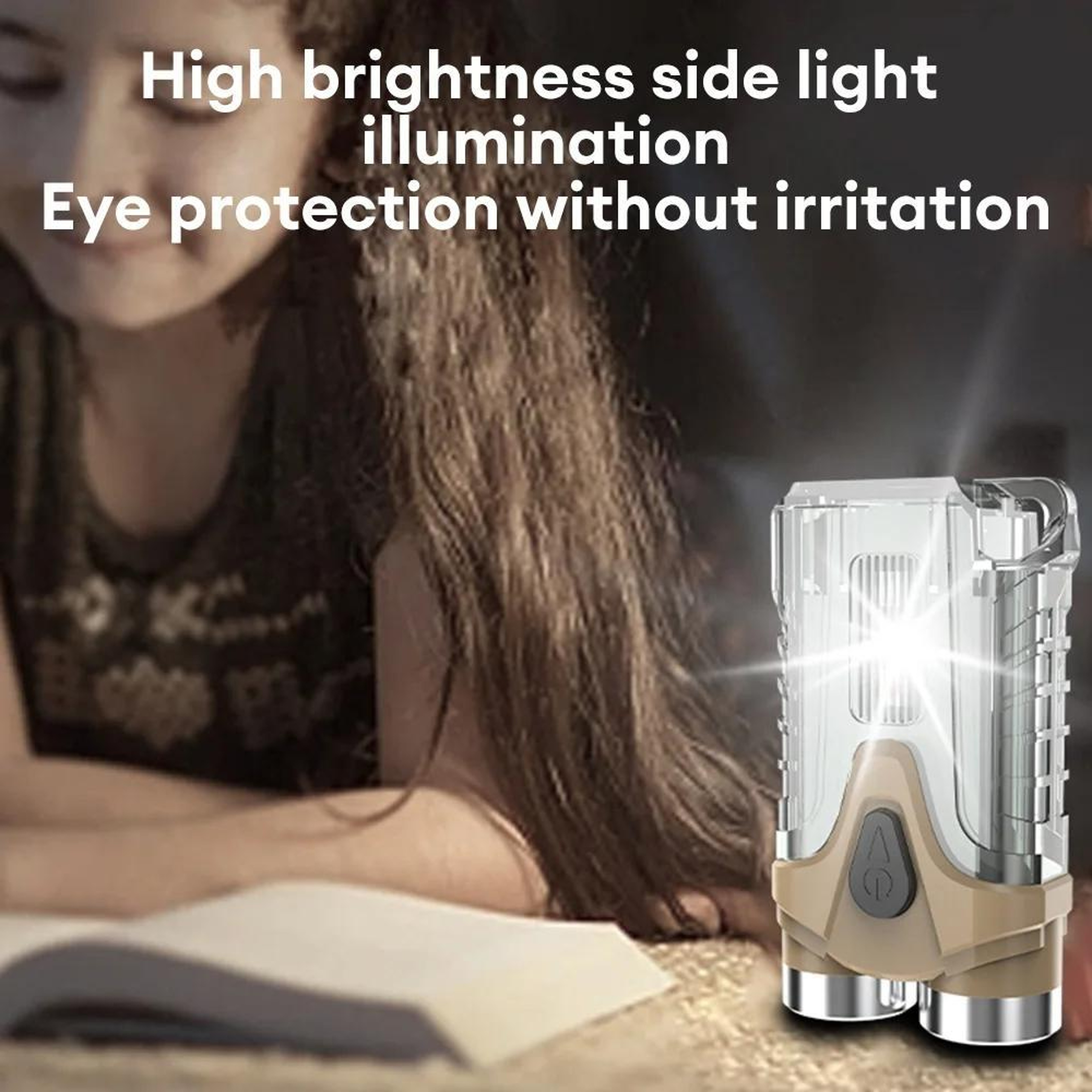 E SMARTER Rechargeable LED Keychain Flashlight With Magnetic Base  Emergency Warning Light 3