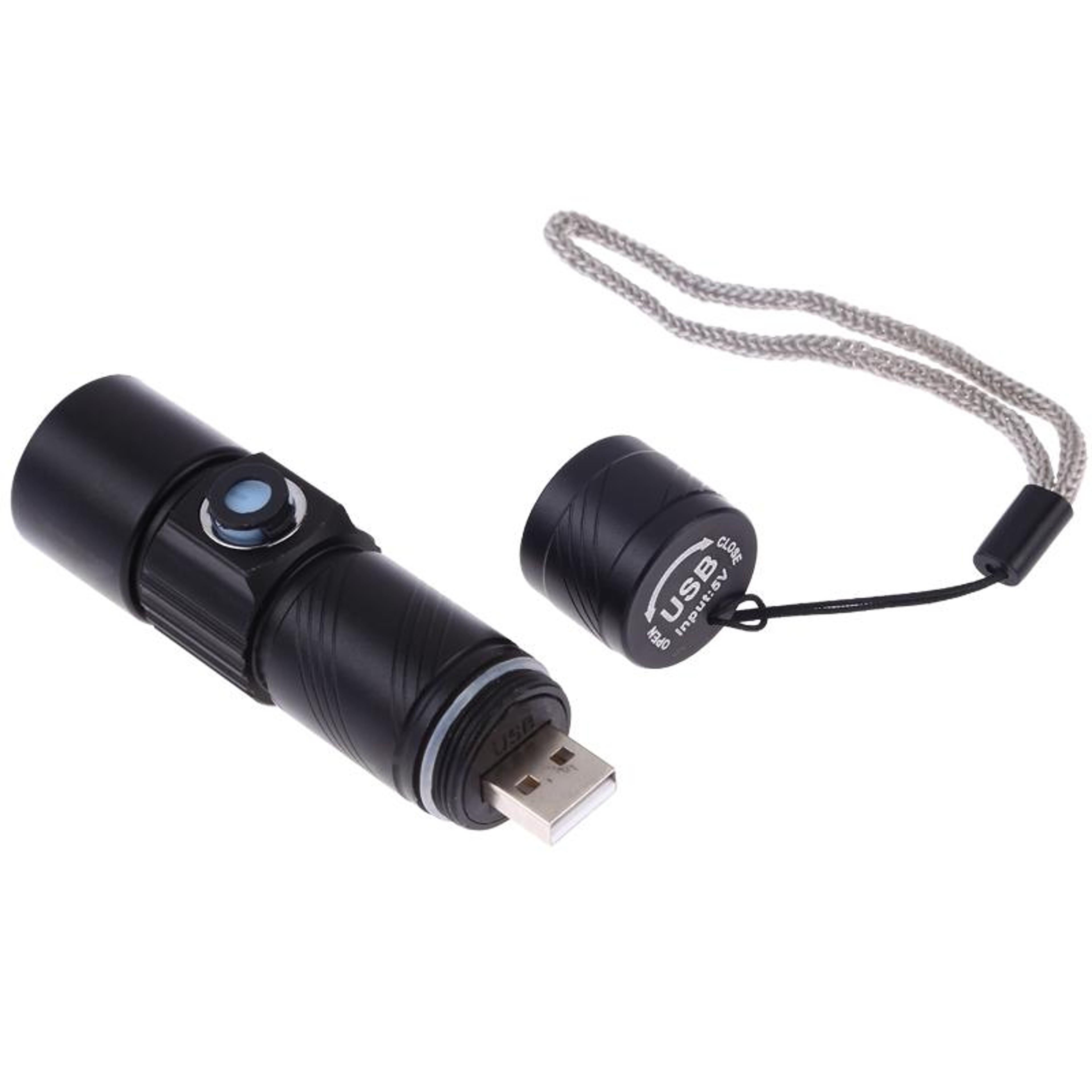 Ultra Compact Rechargeable LED Torch Flashlight With Waterproof Design 1