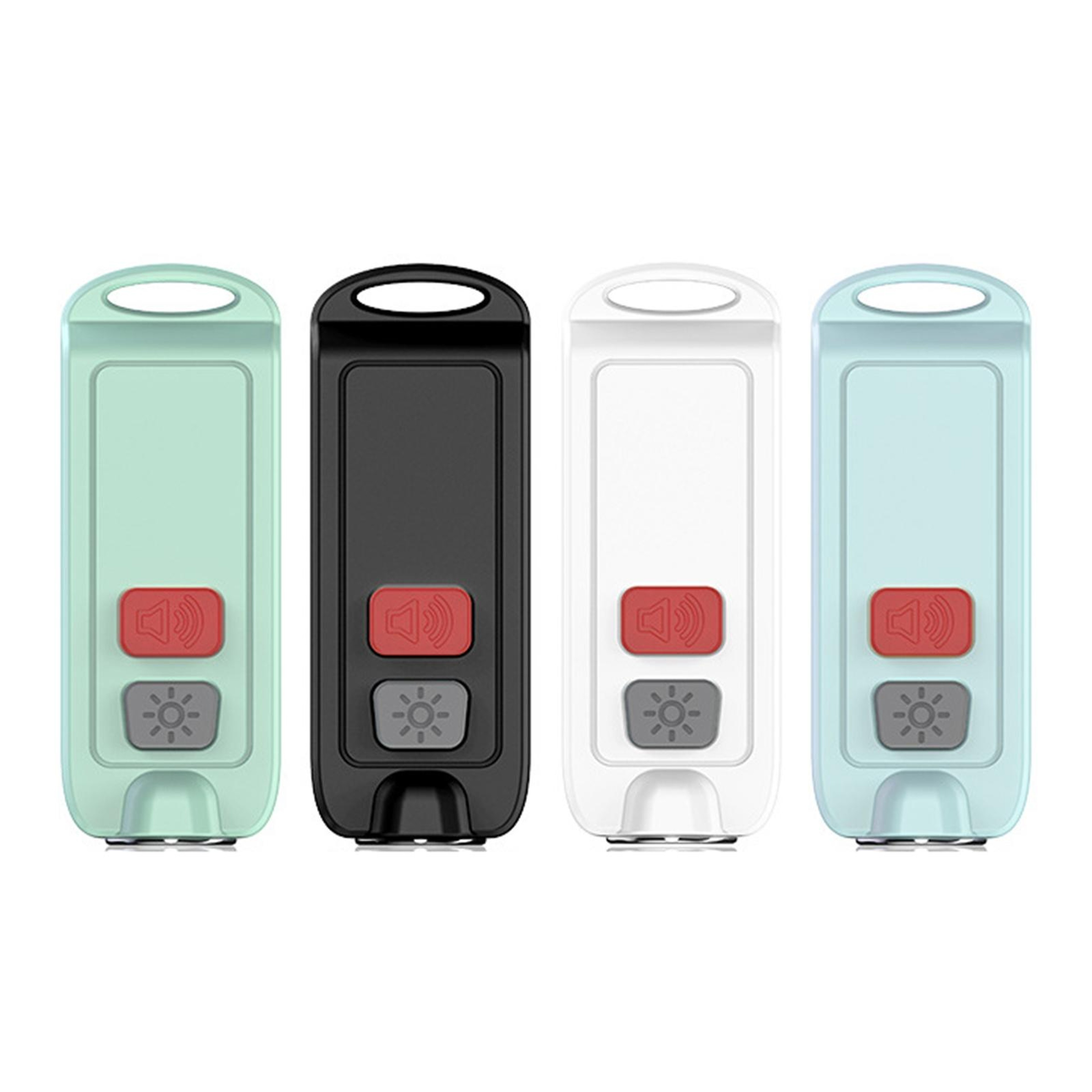 GuardianGlow 130dB Personal Safety Alarm Keychain With LED Flashlight  USB C Rechargeable Protectio 0