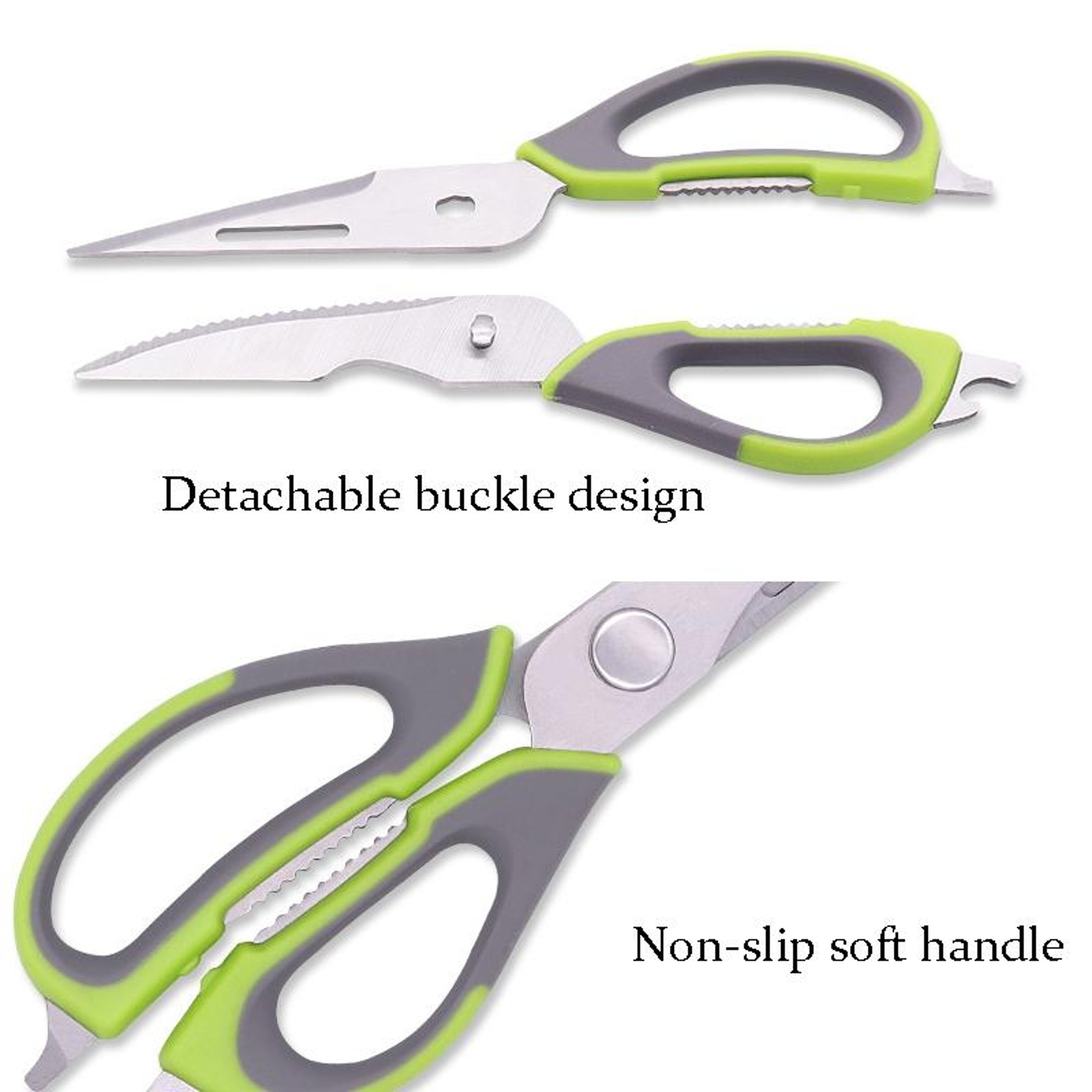 Heavy Duty Multifunction Kitchen Scissors Detachable Kitchen Shears With Magnetic Sleeve 5
