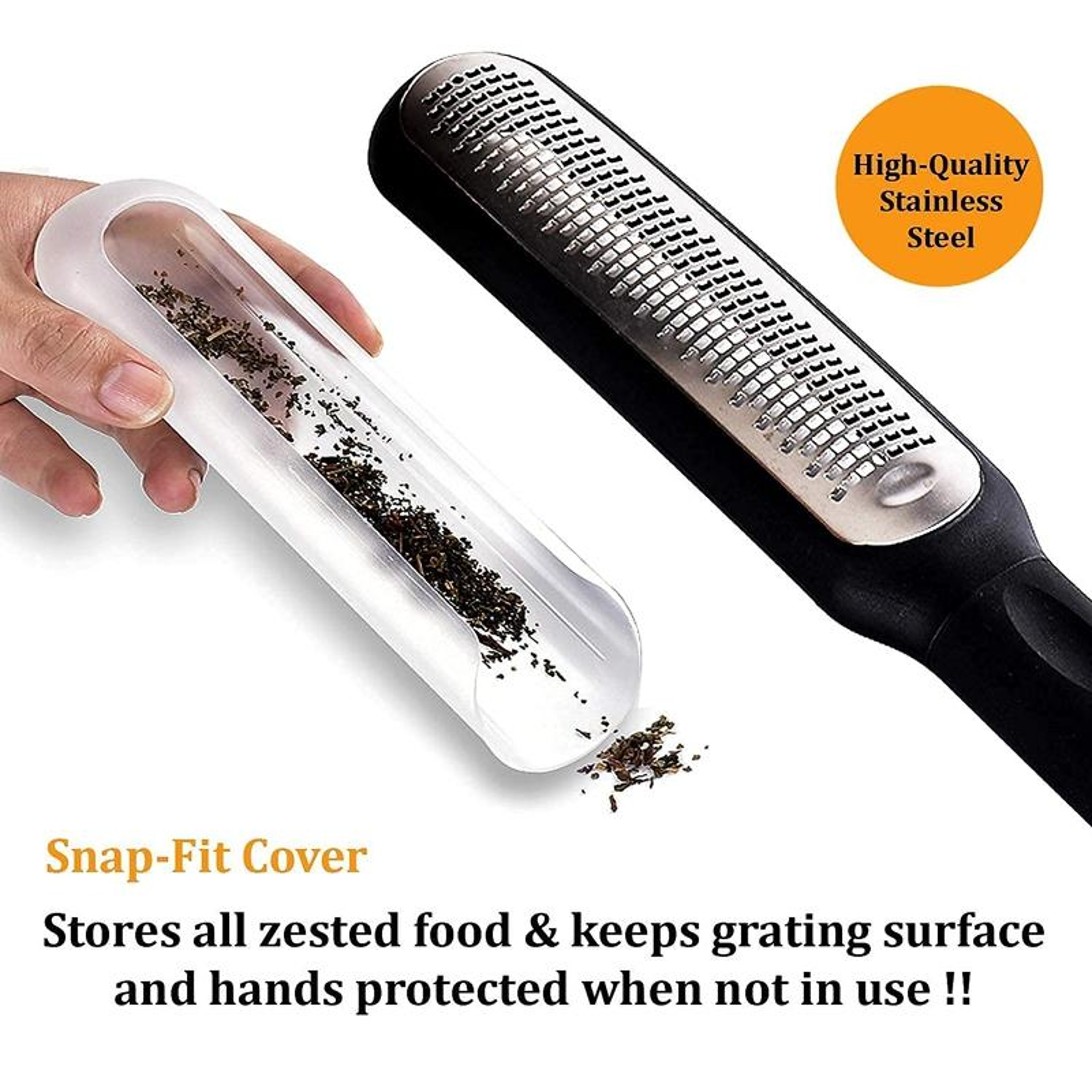 Premium Stainless Steel Ginger Grater  Melon Fruit Scraper Handheld Kitchen Tool 3