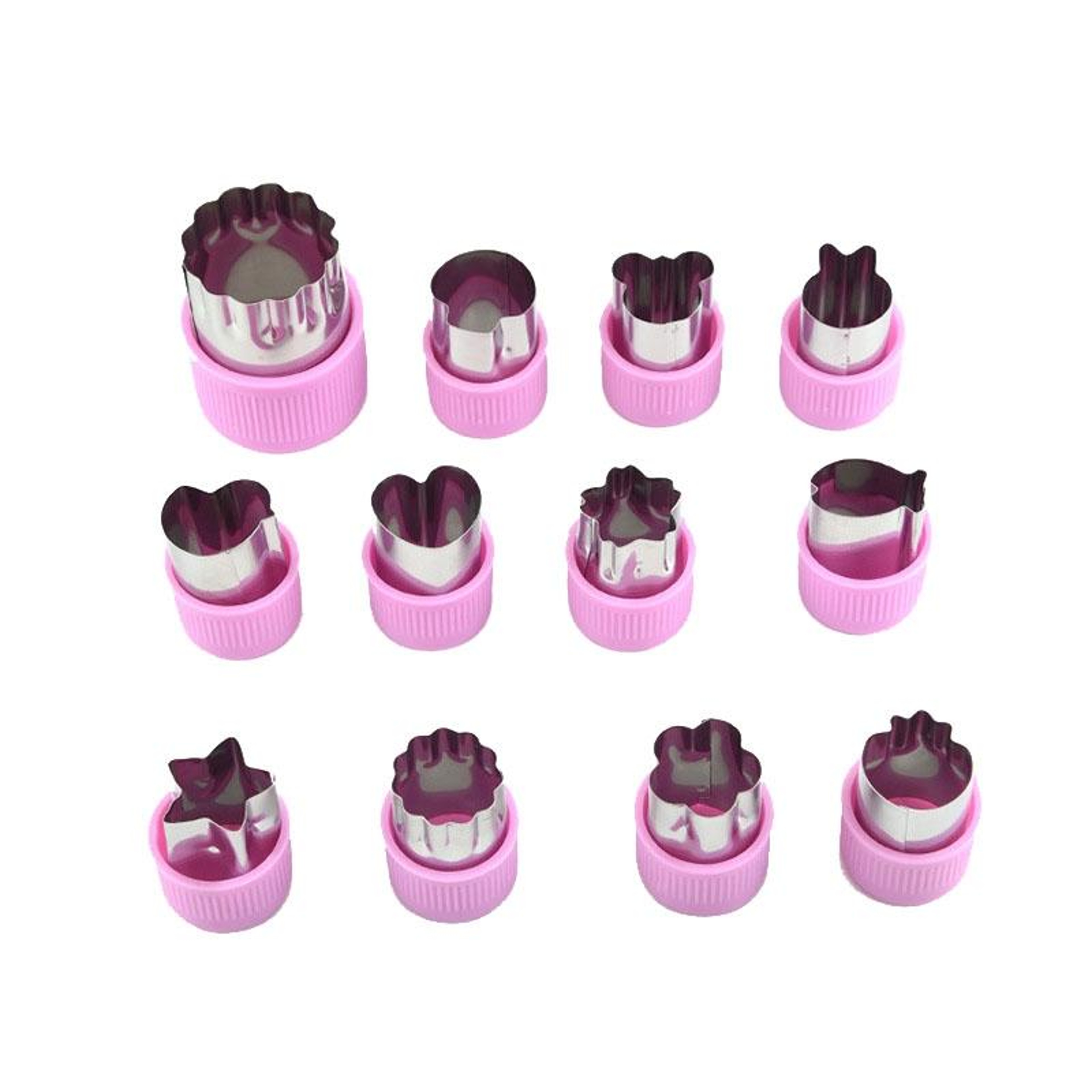 12 In 1 Mini Stainless Steel Vegetable Cutter Shapes Set For Kids Baking 5