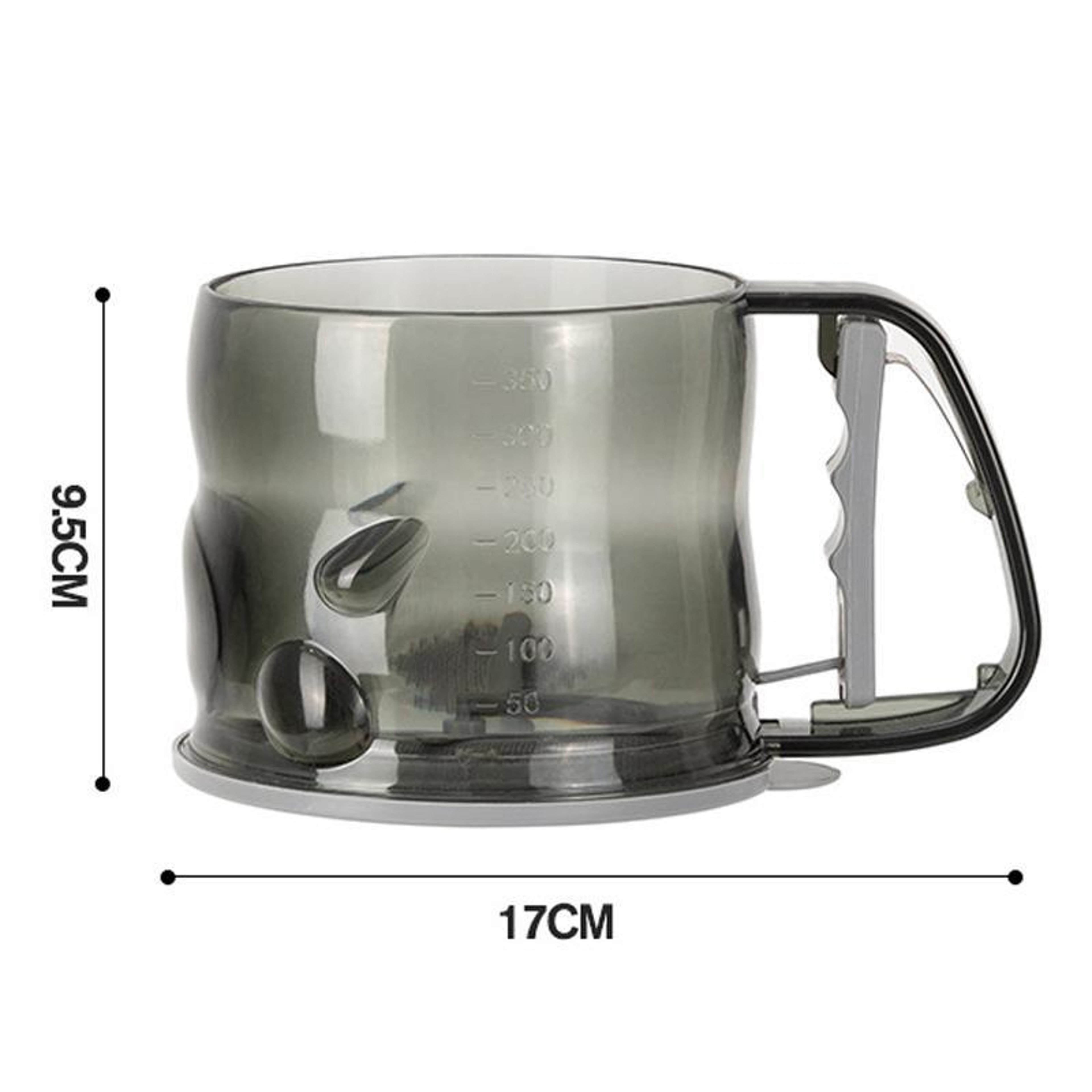 Premium Semi Automatic Handheld Flour Sifter Baking Powder Sieving Tool 4