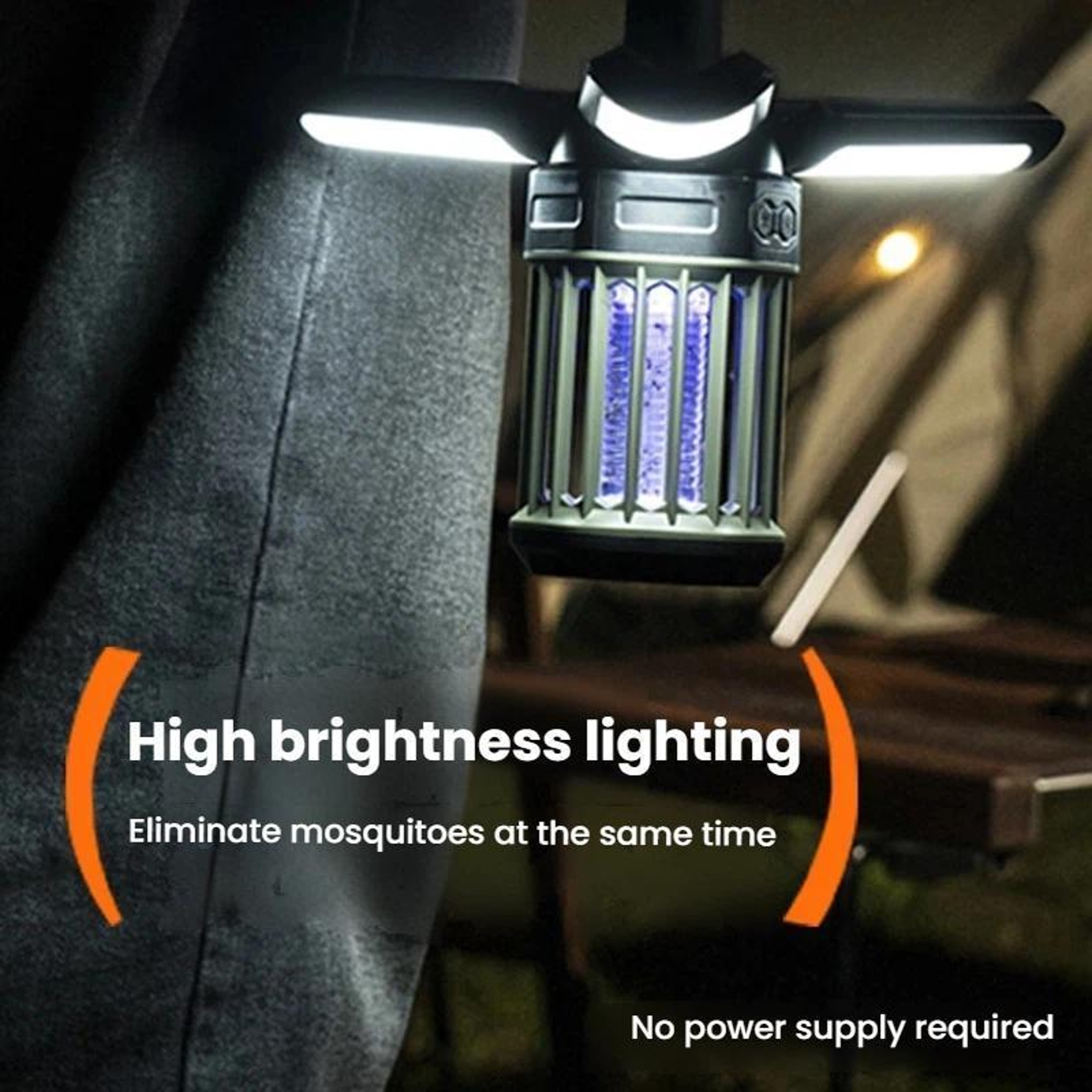 Outdoor Portable Foldable Mosquito Killer Lantern  Waterproof Bug Zapper With USB C Charging 3