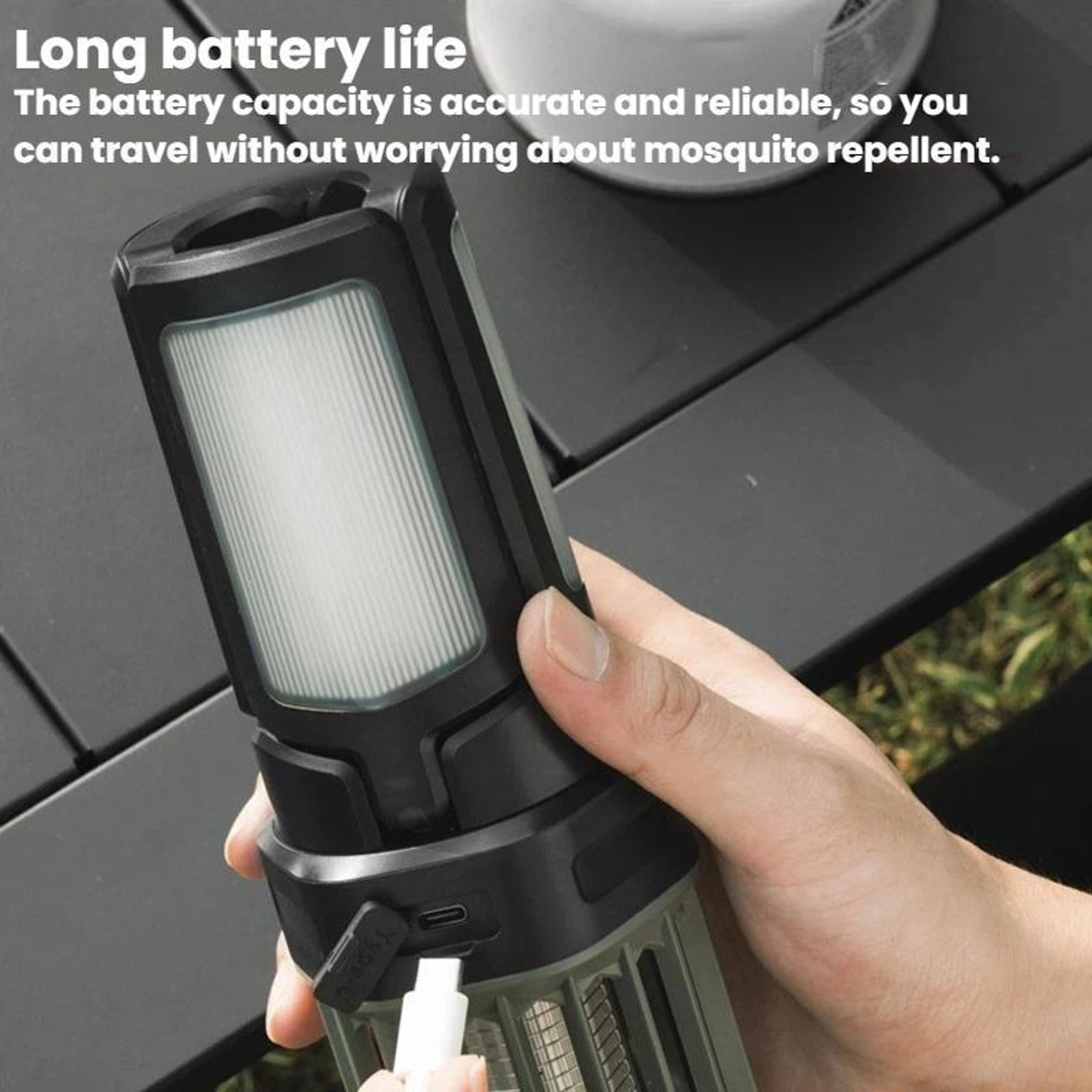 Outdoor Portable Foldable Mosquito Killer Lantern  Waterproof Bug Zapper With USB C Charging 5