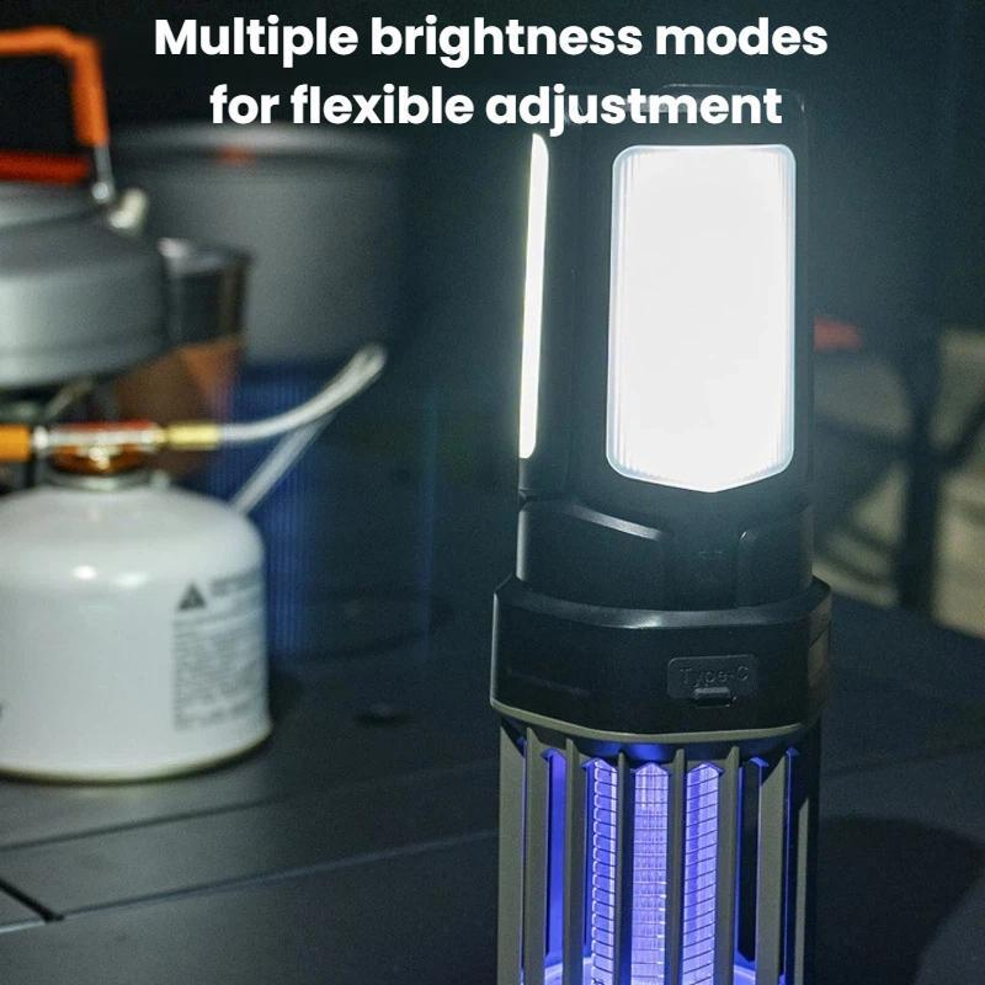 Outdoor Portable Foldable Mosquito Killer Lantern  Waterproof Bug Zapper With USB C Charging 6