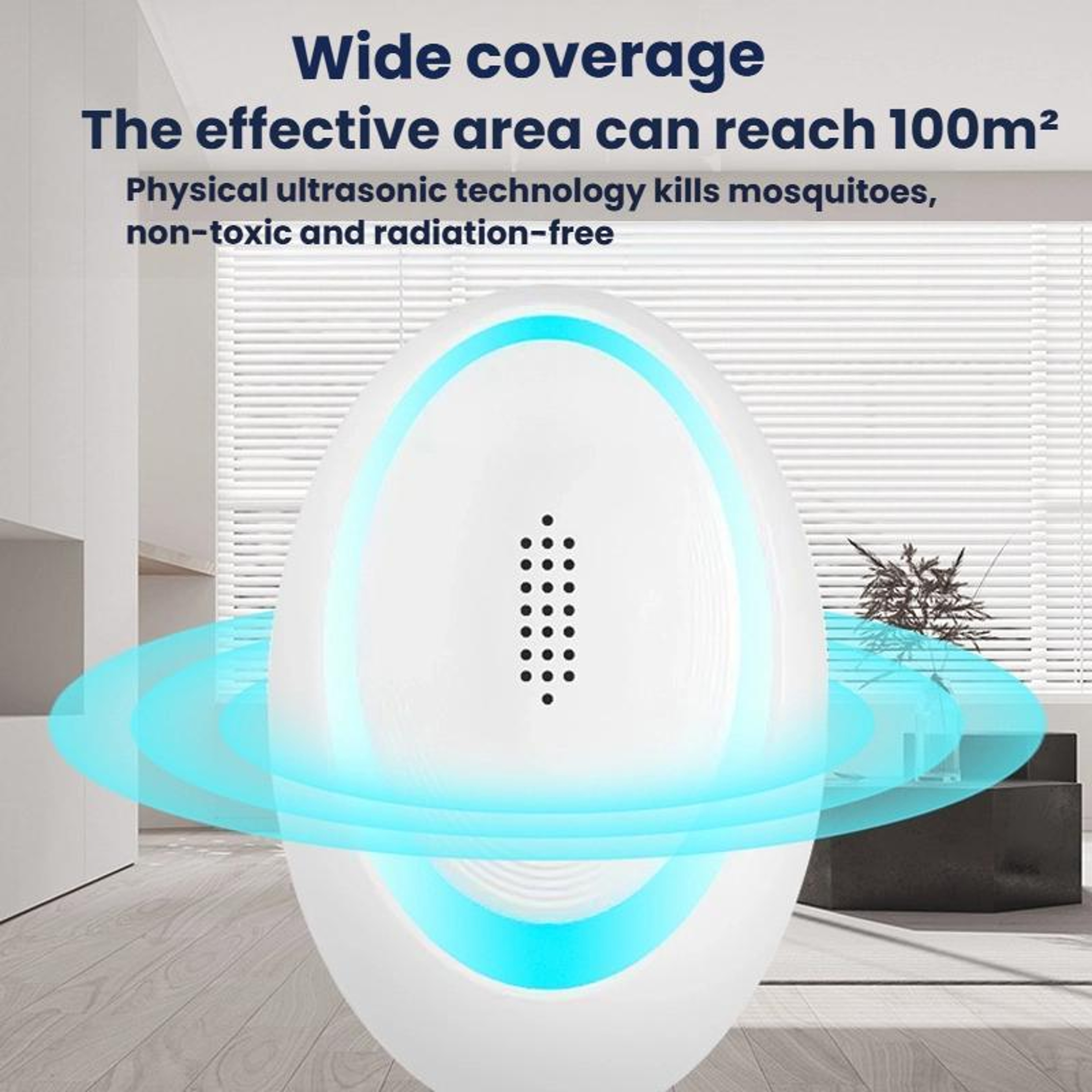 360 Ultrasonic Pest Repeller With Night Light For Mosquitoes Mice  Insects 4