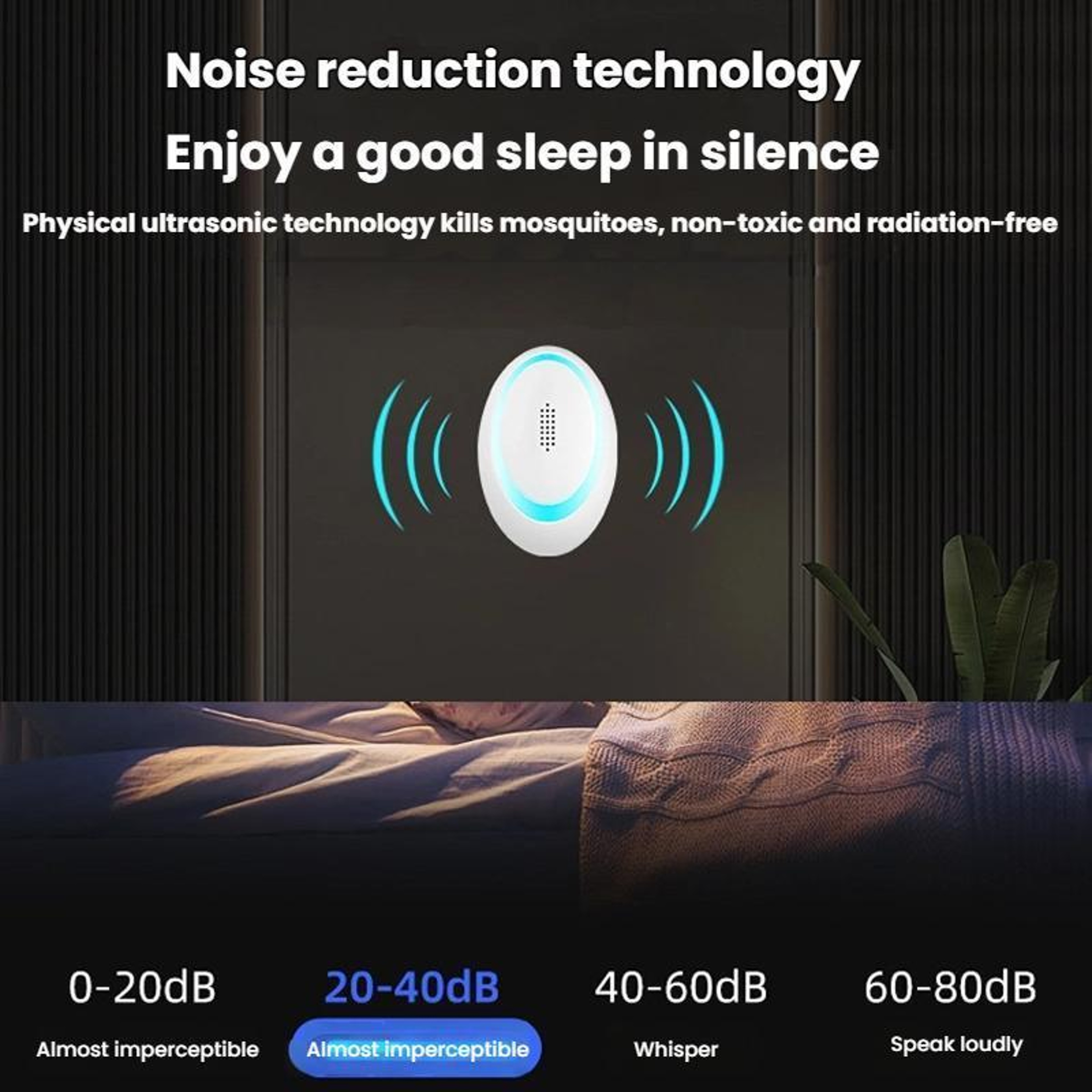 360 Ultrasonic Pest Repeller With Night Light For Mosquitoes Mice  Insects 5