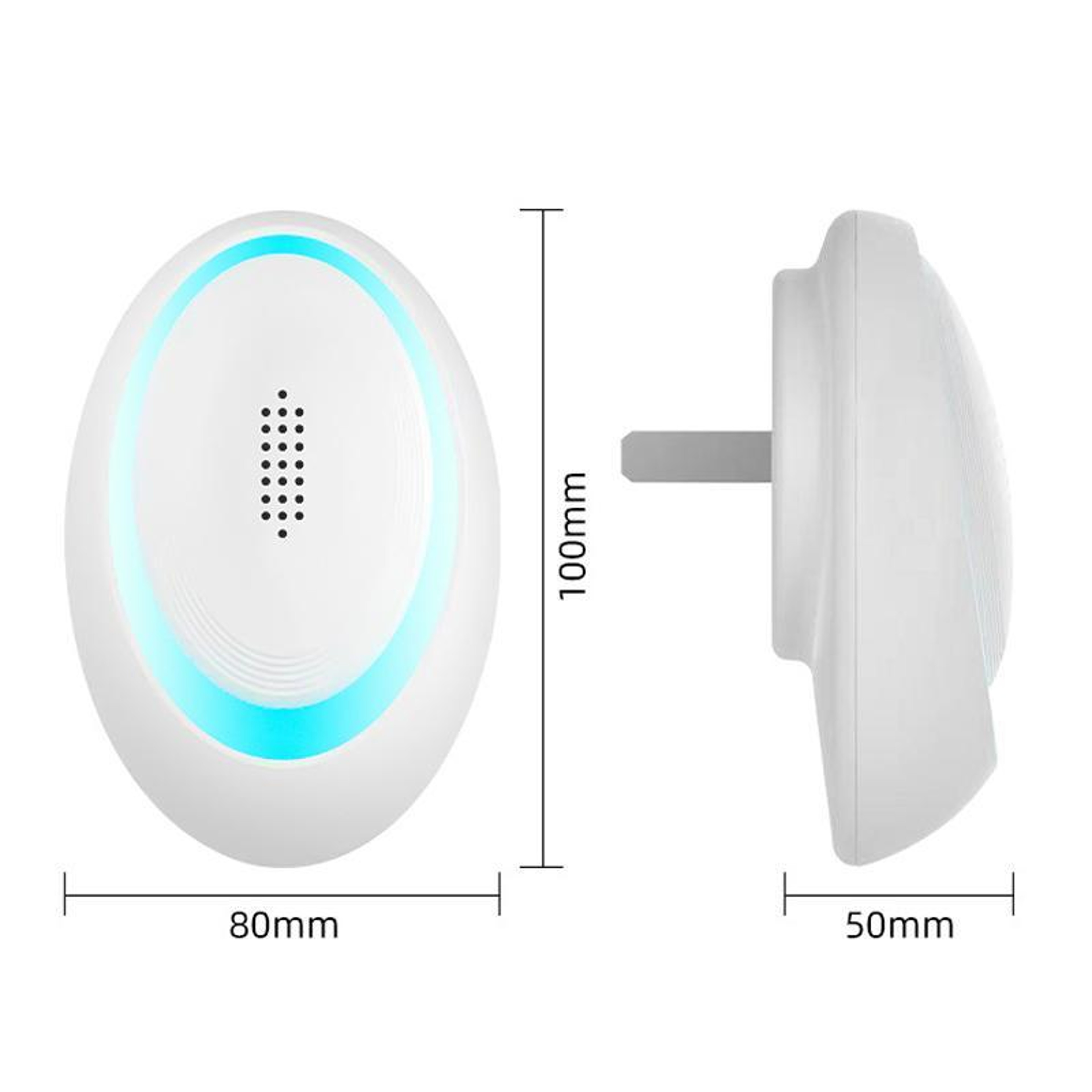 360 Ultrasonic Pest Repeller With Night Light For Mosquitoes Mice  Insects 3