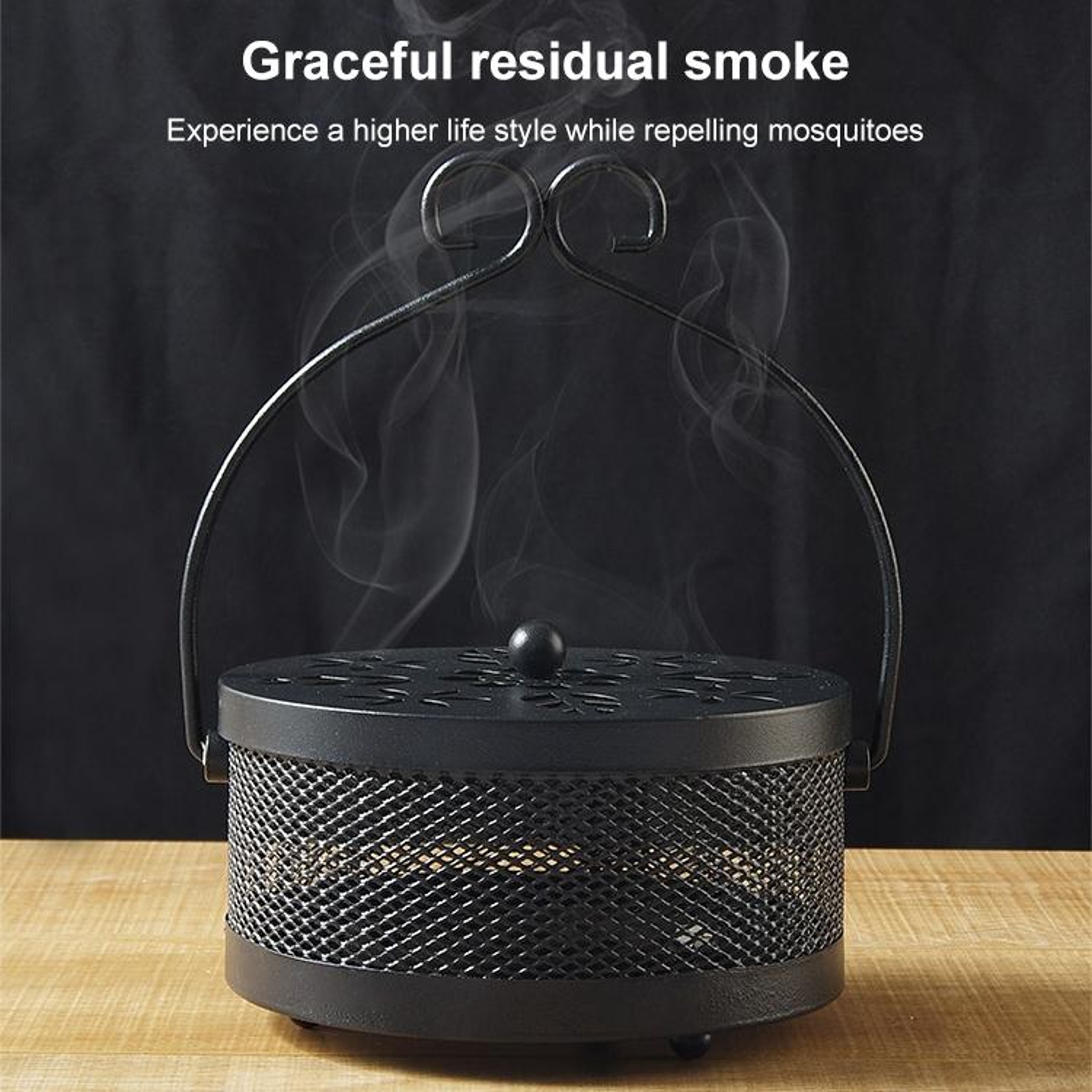 Portable Fireproof Mosquito Coil Holder With Lid For Outdoor Camping  Patio Use 6