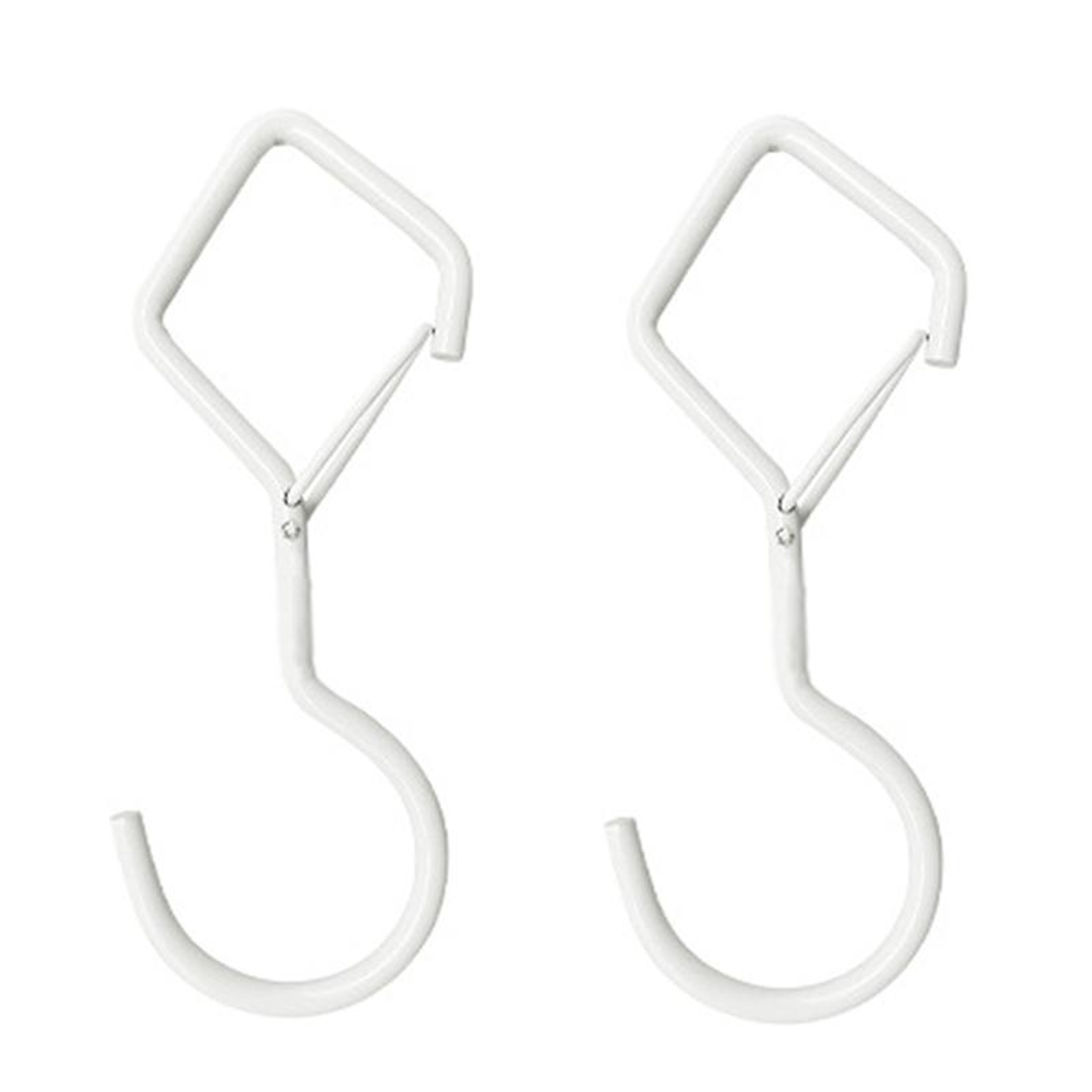Heavy Duty Windproof S Hooks With Safety Buckle 2 Pack Metal Hanging Hooks 1
